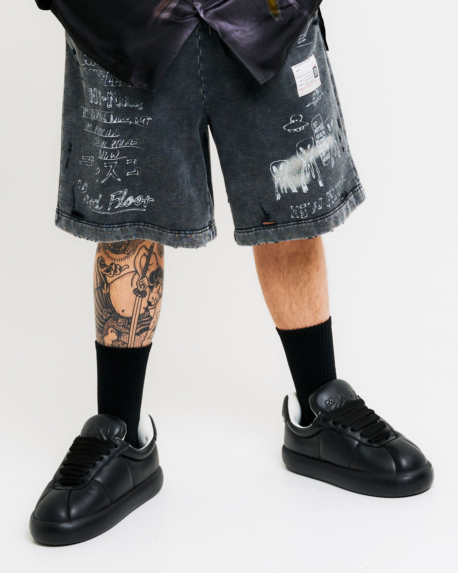 Marni Big Foot 2.0 Black Sneaker Detail view 2 | Gate
