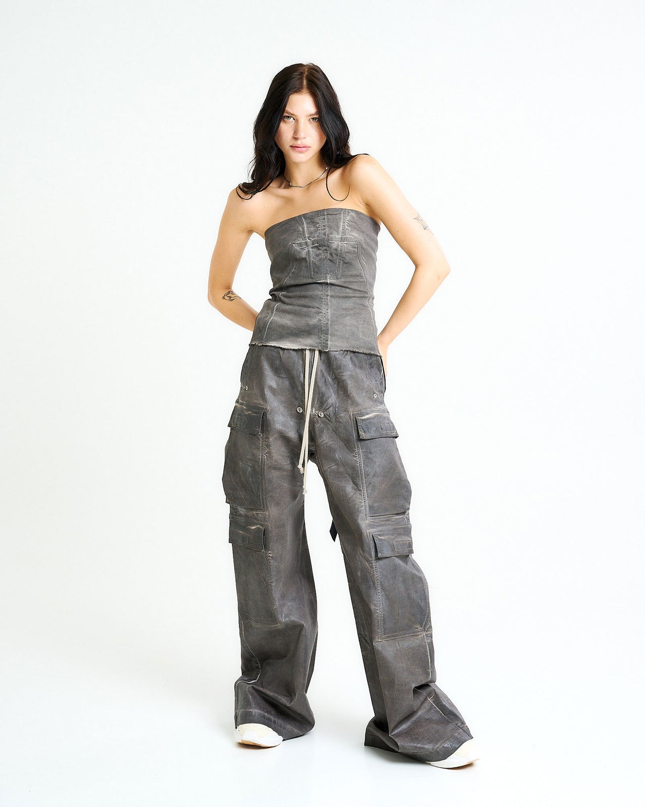 Rick Owens Bustier Top Grey Detail view 1 | Gate