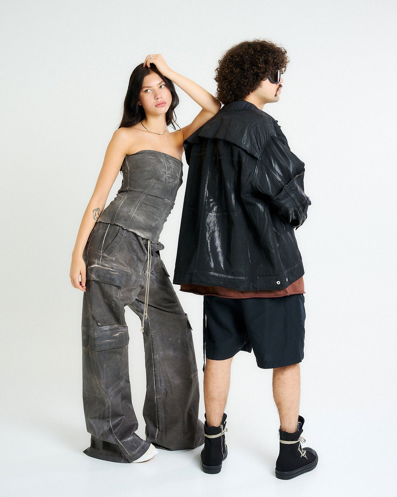 Rick Owens Double Cargo Jumbo Belas Grey Detail view 1 | Gate