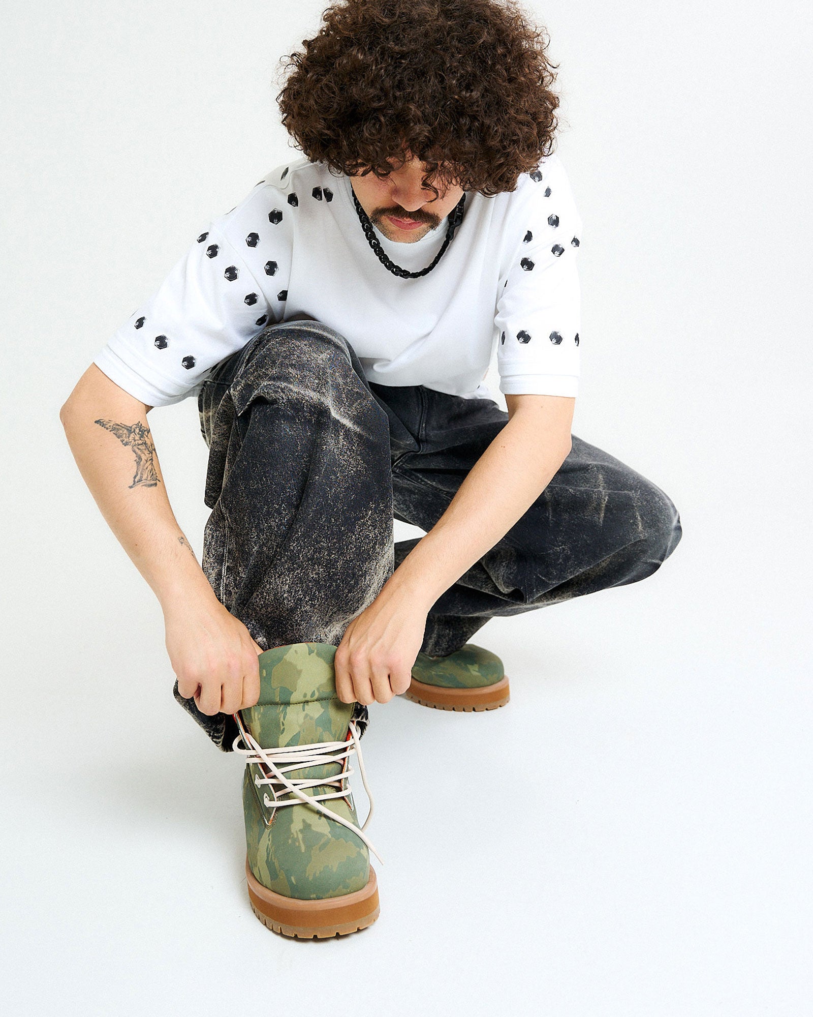 PDF Strada Camo Camouflage Sneaker Detail view 2 | Gate