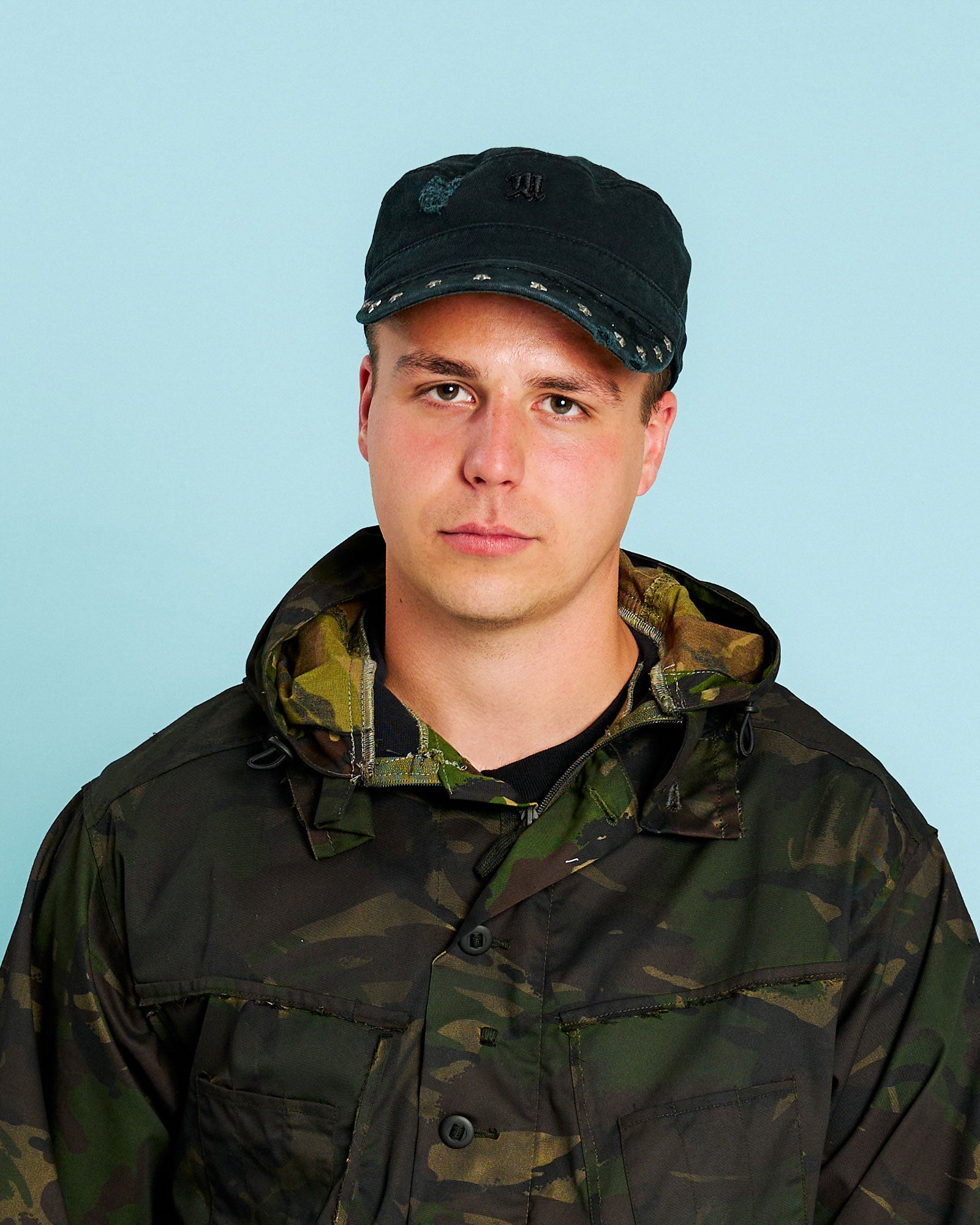 MISBHV Studded Military Hat Black Detail view 2 | Gate