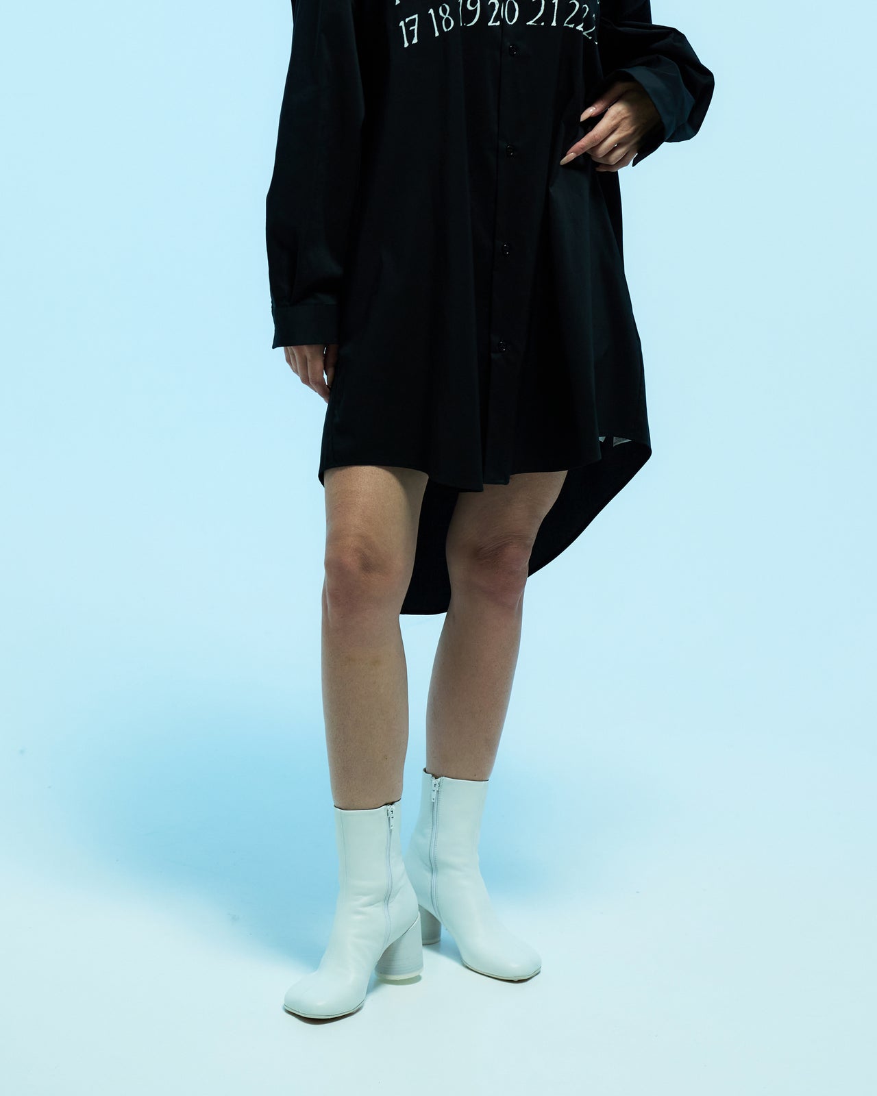 MM6 Maison Margiela Ankle Boot White Boots Detail view 1 | Gate