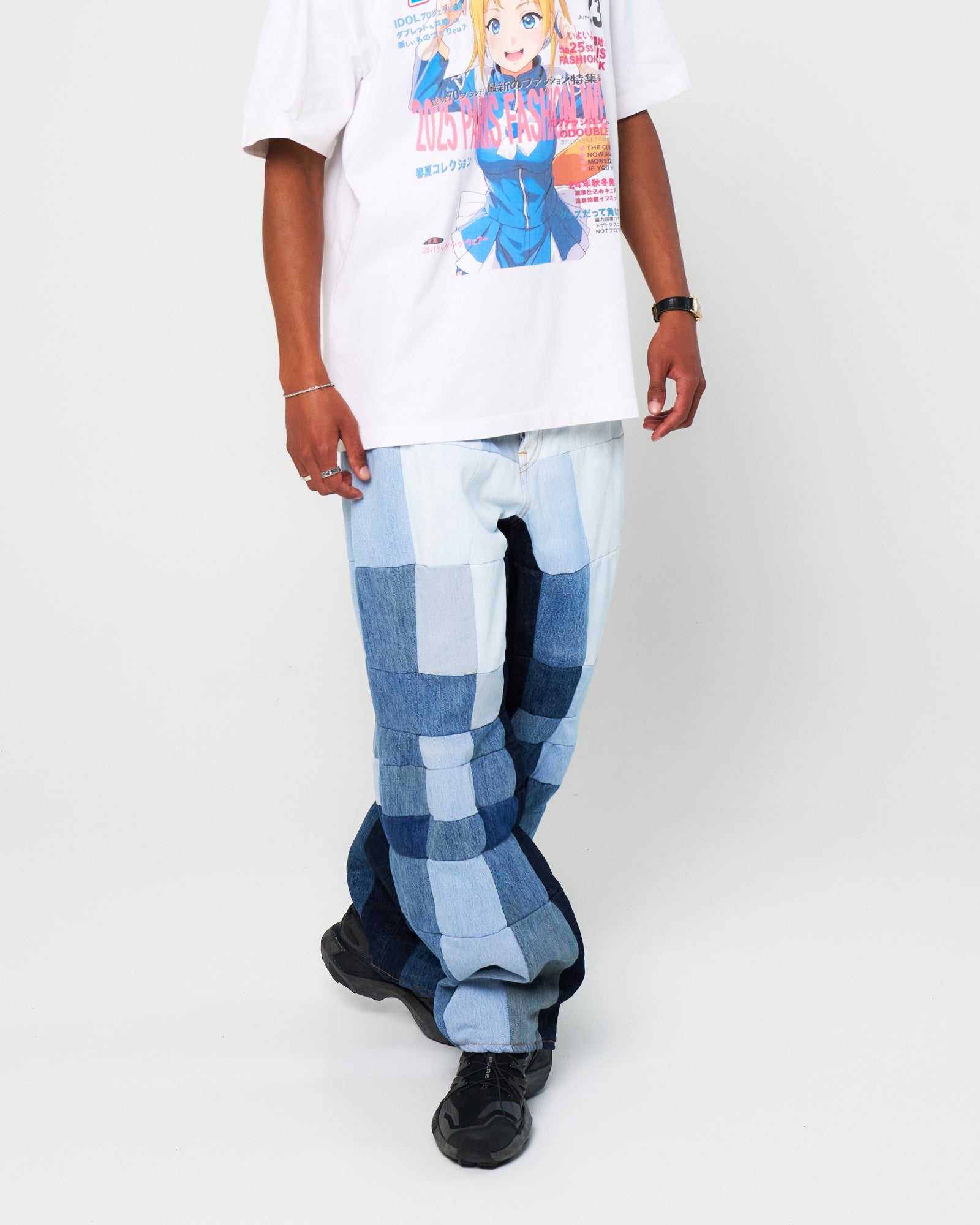 Doublet Low Polygon Upcycle Denim Blue Detail view 2 | Gate