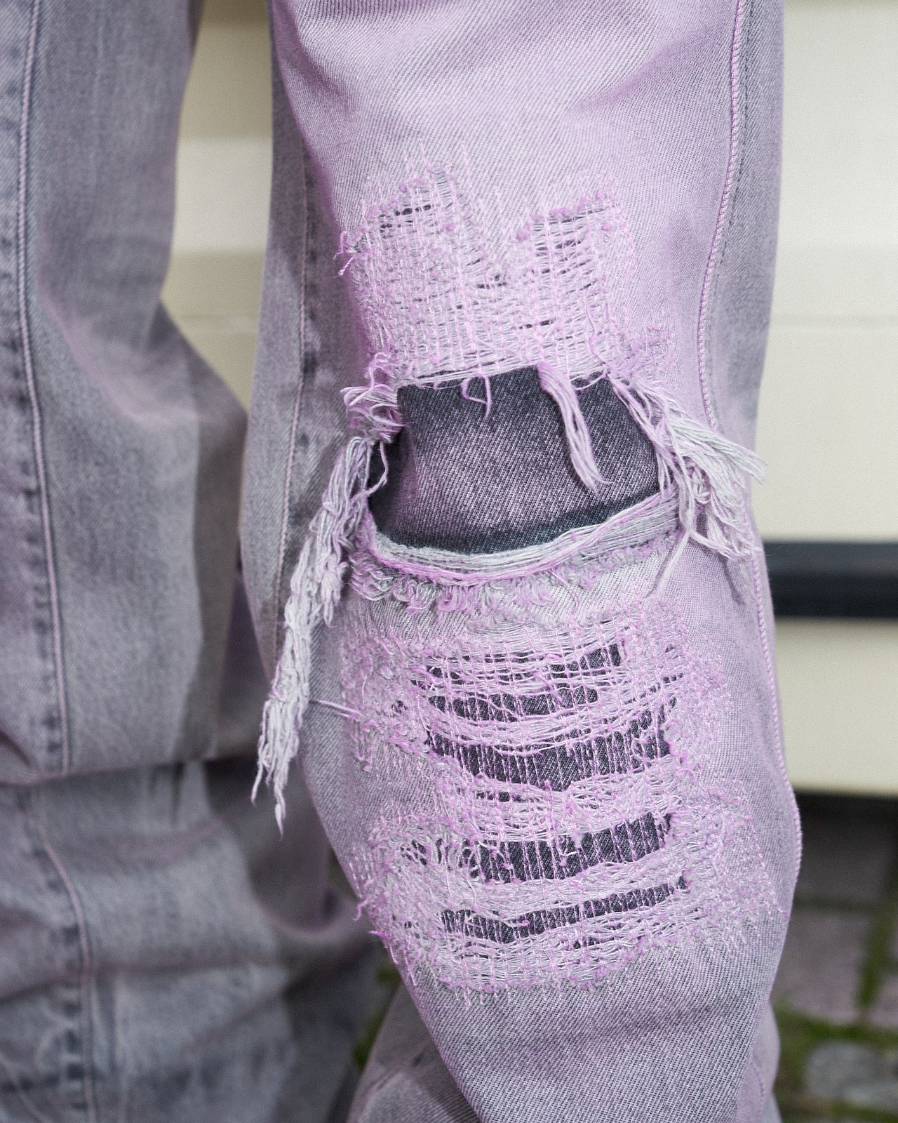 PDF Rich Kid Jeans Pink Denim Pant DFM03032DF119WHBLK / Pink | Overkill