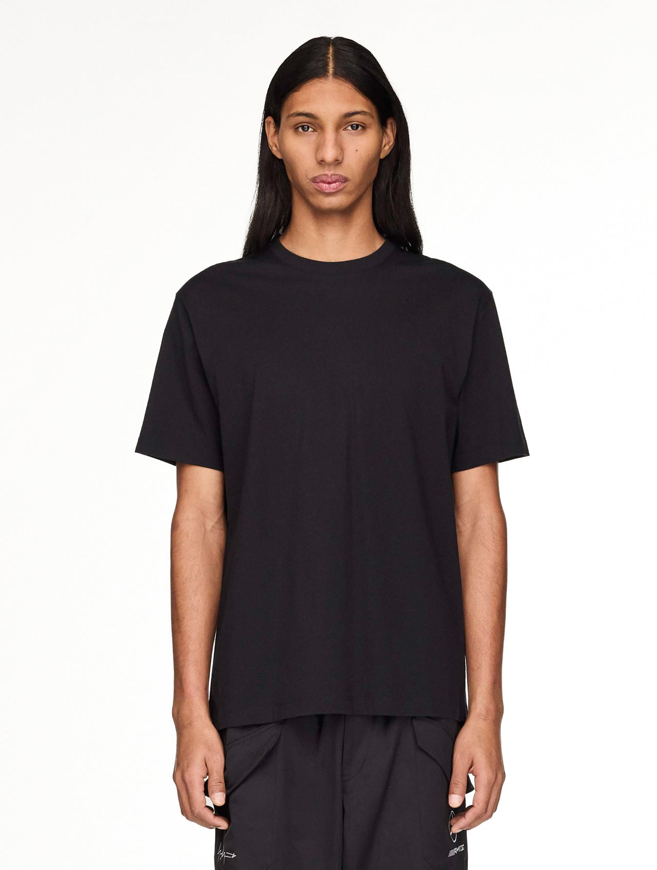 Mercedes-AMG Petronas F1 x Y-3 F1 Logo SS Tee Black T-Shirts KR2373 Detail View 1 | GATE