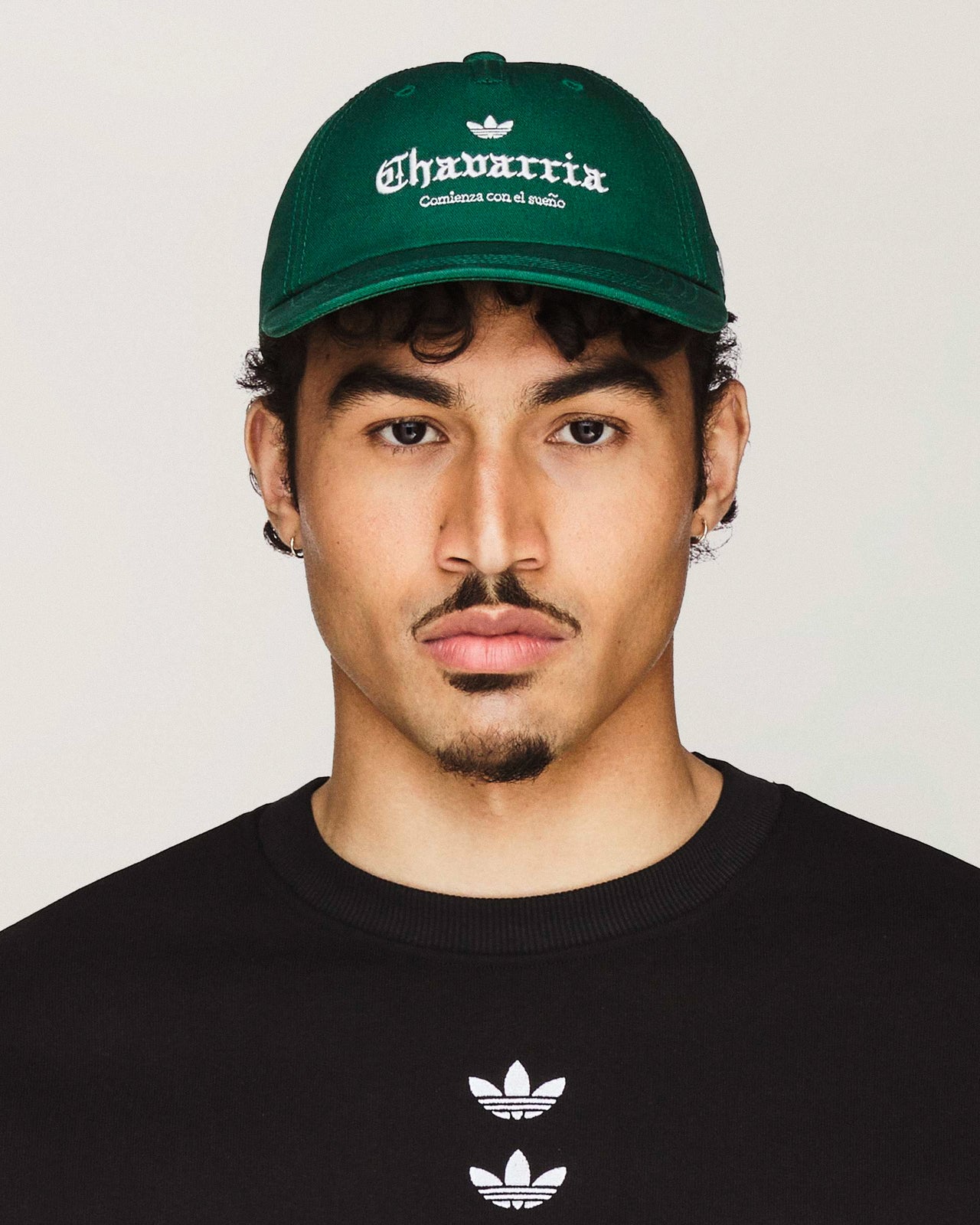 Willy Chavarria x adidas Logo Hat Collegiate Green Caps KW7336 Detail View 1 | GATE
