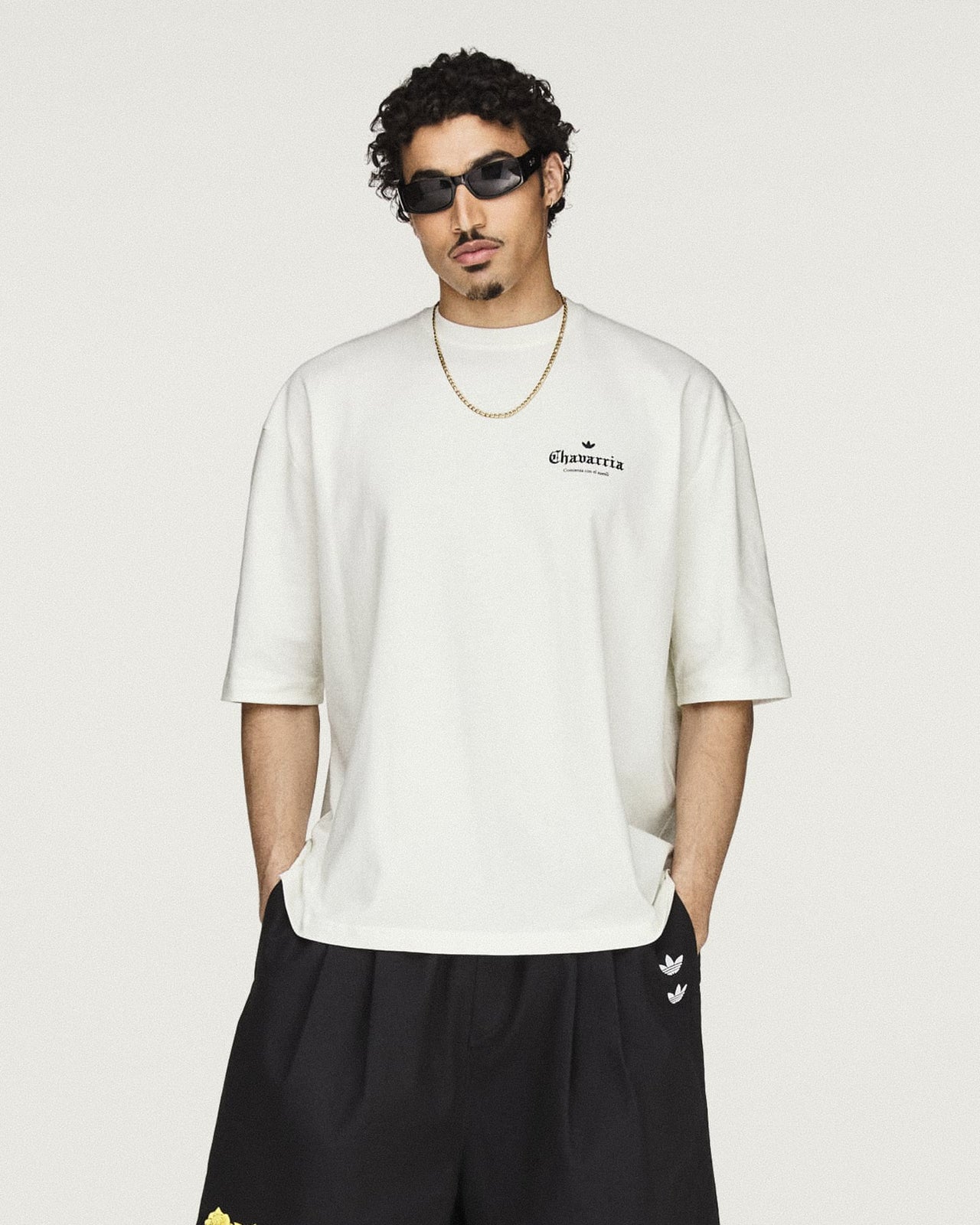 Willy Chavarria x adidas Graphic Tee Off White T-Shirts KY7707 Detail View 1 | GATE