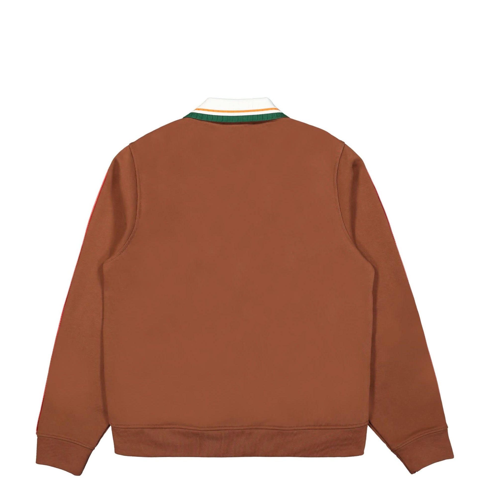 Casablanca Motosport Laurel Tape Zip Sweatshirt Brown Detail view 2 | Gate