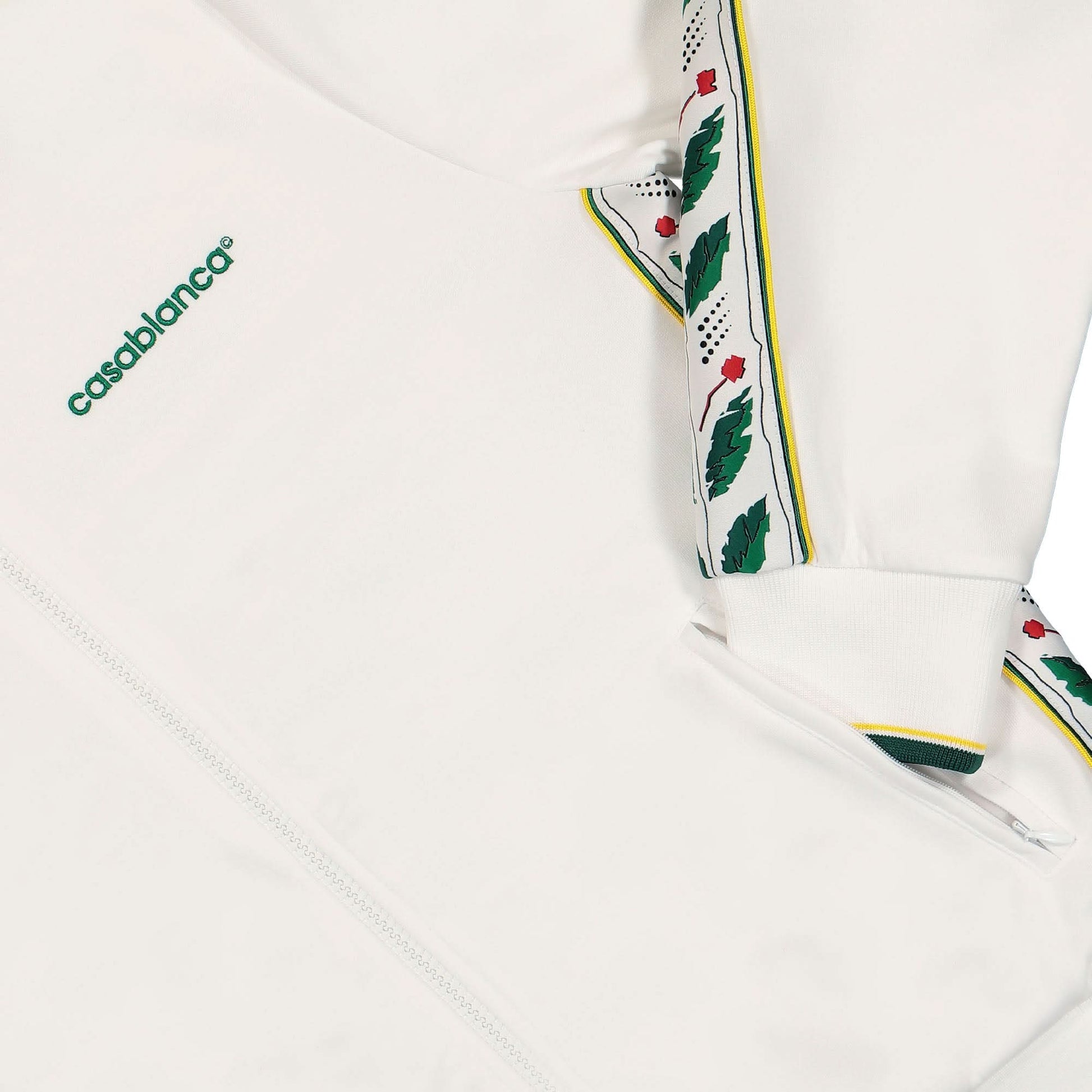 Casablanca Laurel Track Top White Detail view 4 | Gate