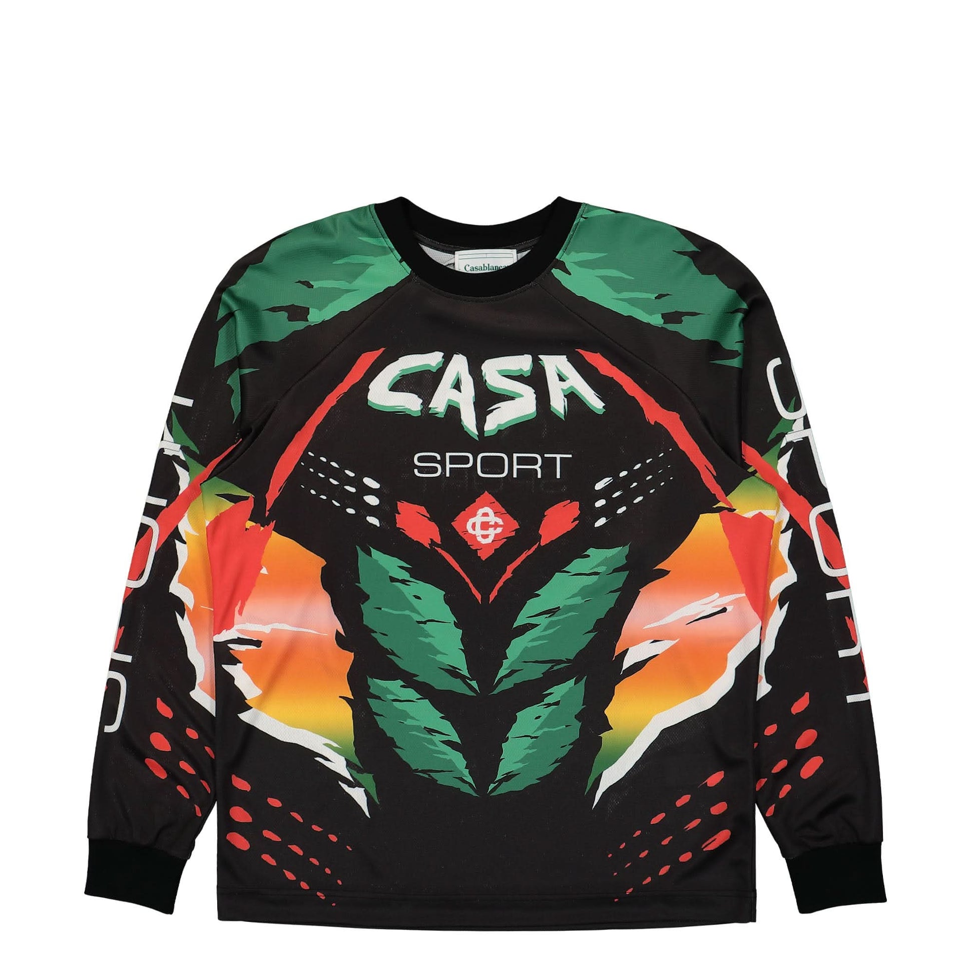 Casablanca Casa Moto Sublimated Long Sleeve T-Shirt Multicolor Detail view 1 | Gate