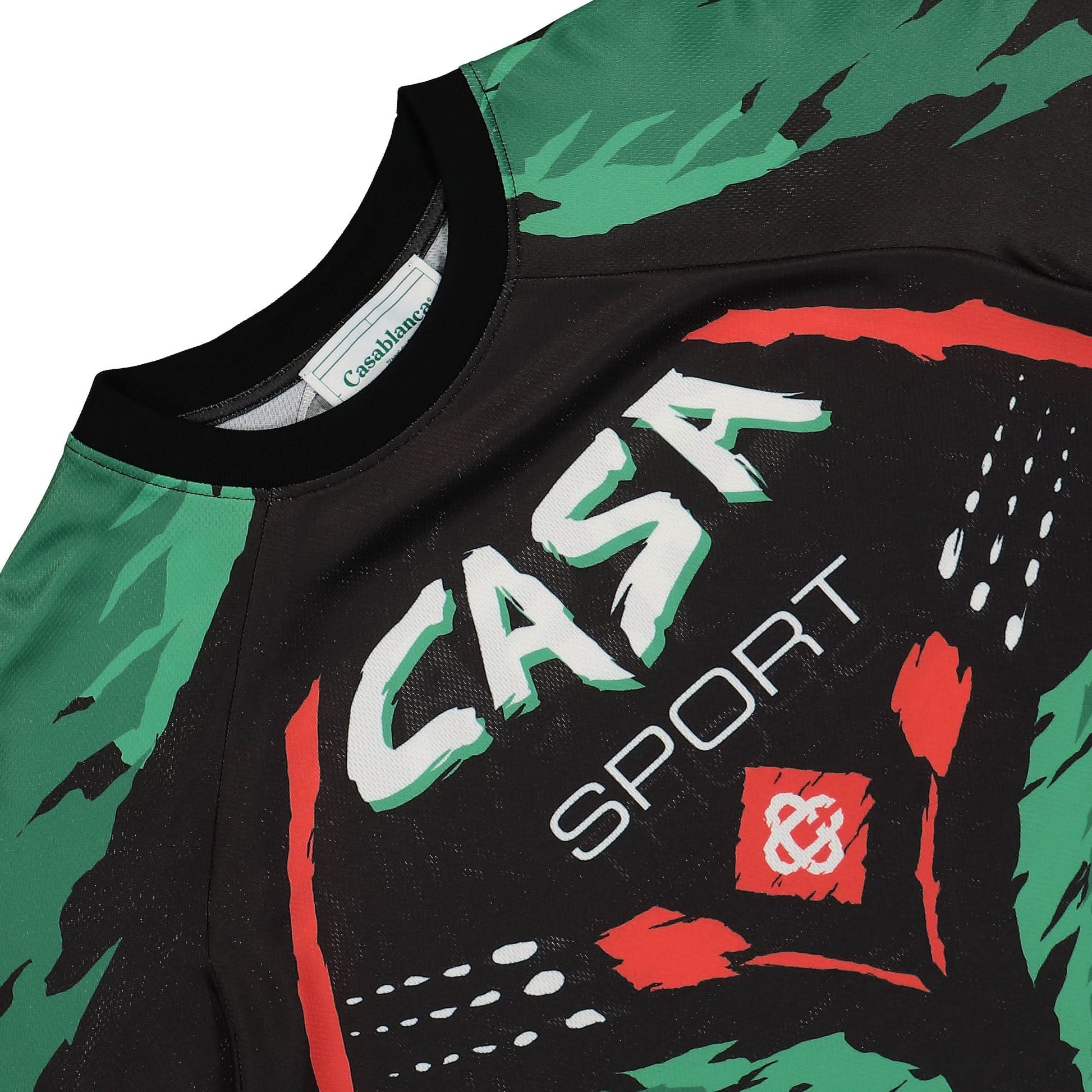 Casablanca Casa Moto Sublimated Long Sleeve T-Shirt Multicolor Detail view 3 | Gate
