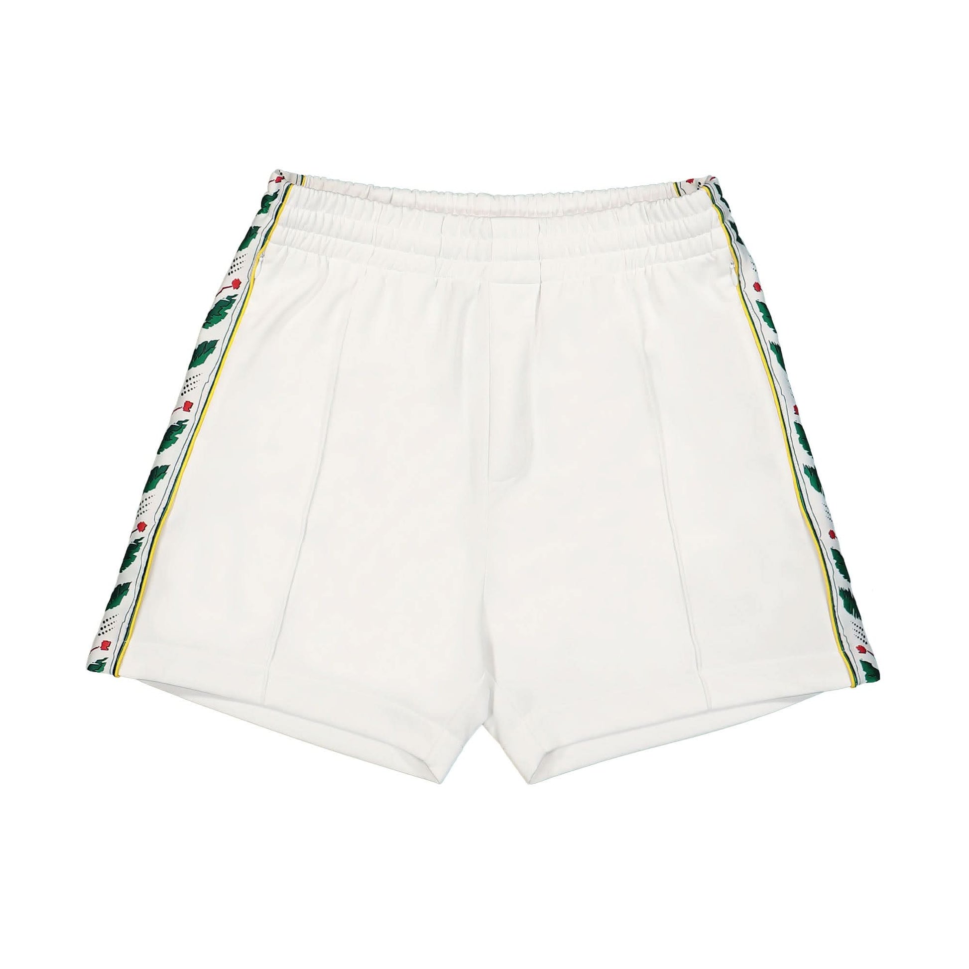 Casablanca Laurel Track Shorts White Detail view 1 | Gate