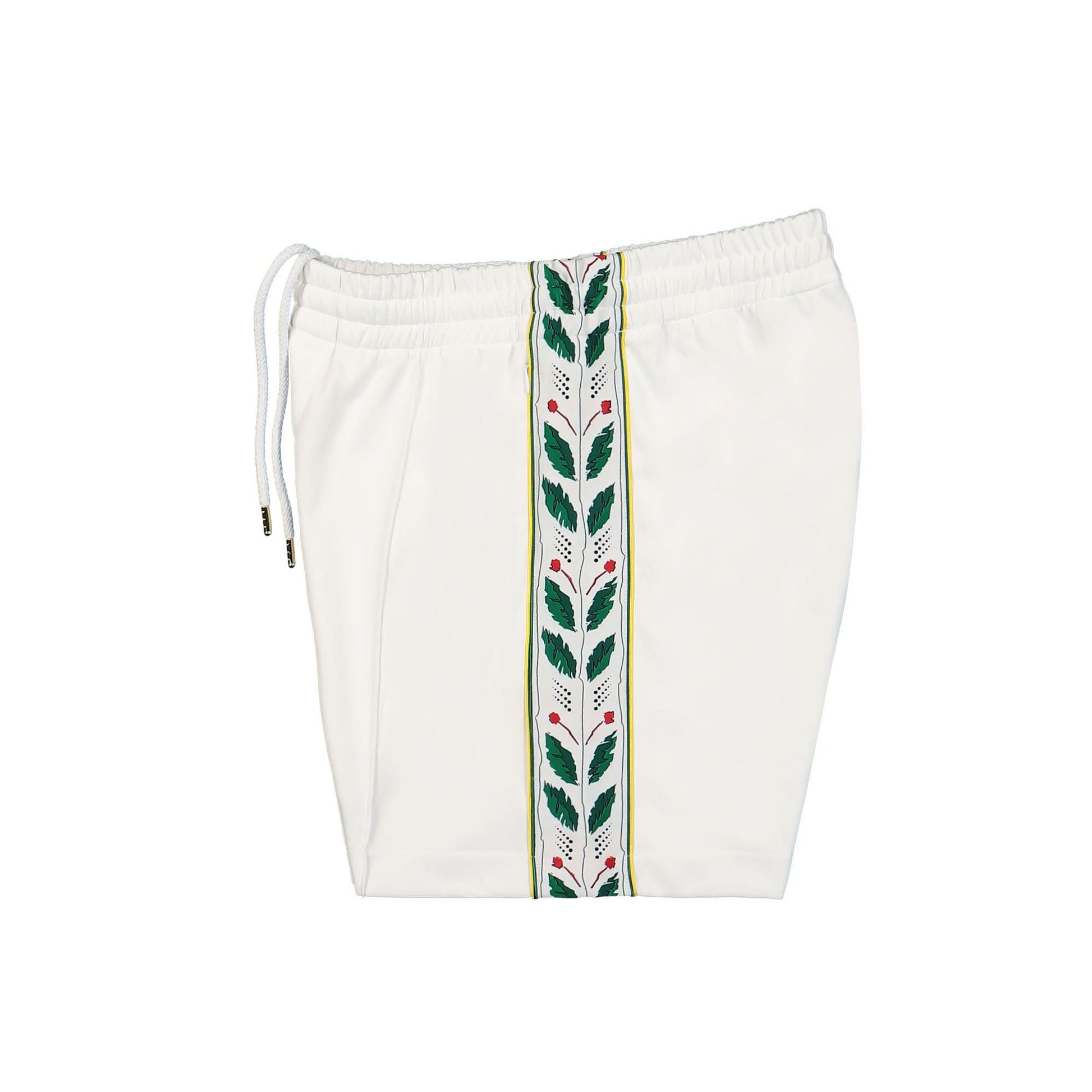 Casablanca Laurel Track Shorts White Detail view 3 | Gate