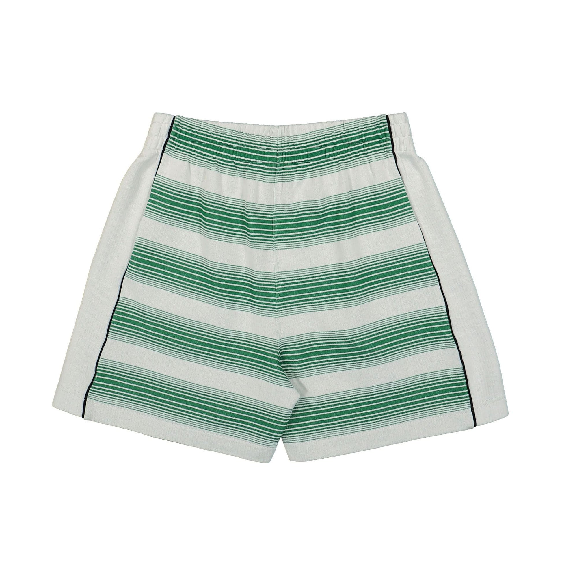 Casablanca Gradient Stripe Interlock Sweatshorts White Detail view 2 | Gate
