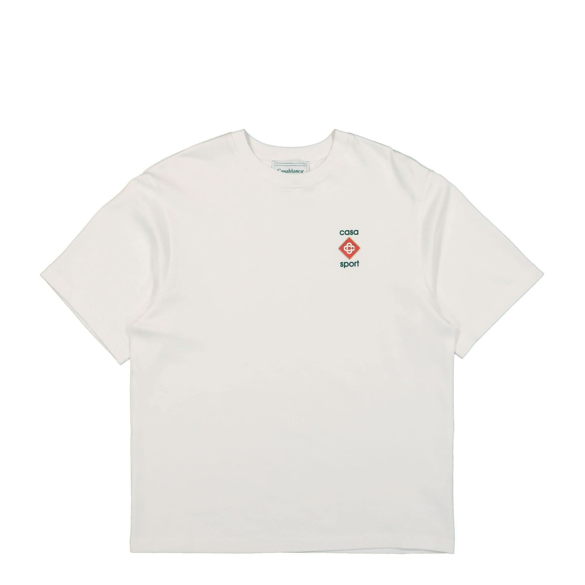 Casablanca Casa Sport Icon 3D Printed Oversized T-Shirt White Detail view 1 | Gate