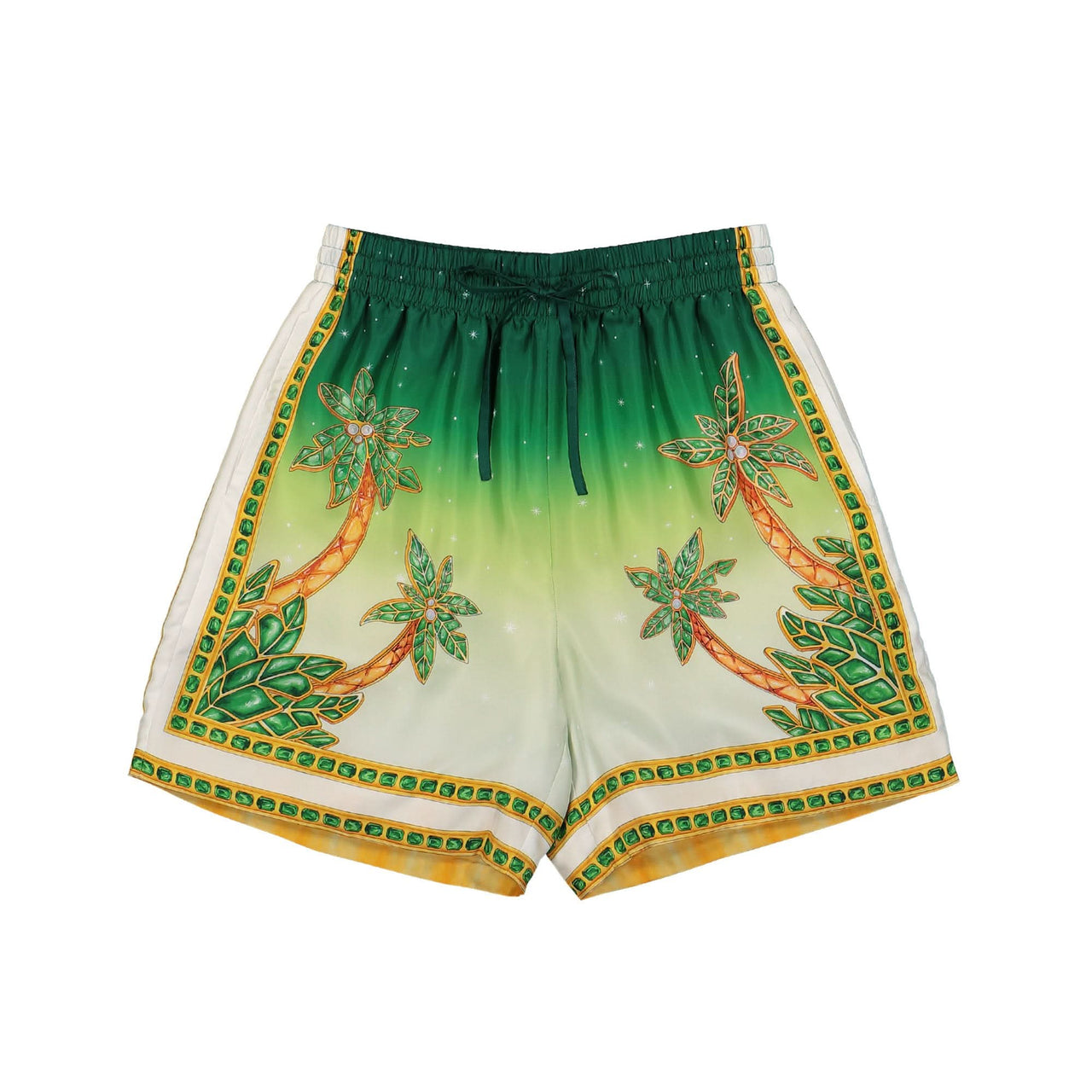 Casablanca Silk Shorts With Drawstrings Multicolor Detail view 1 | Gate