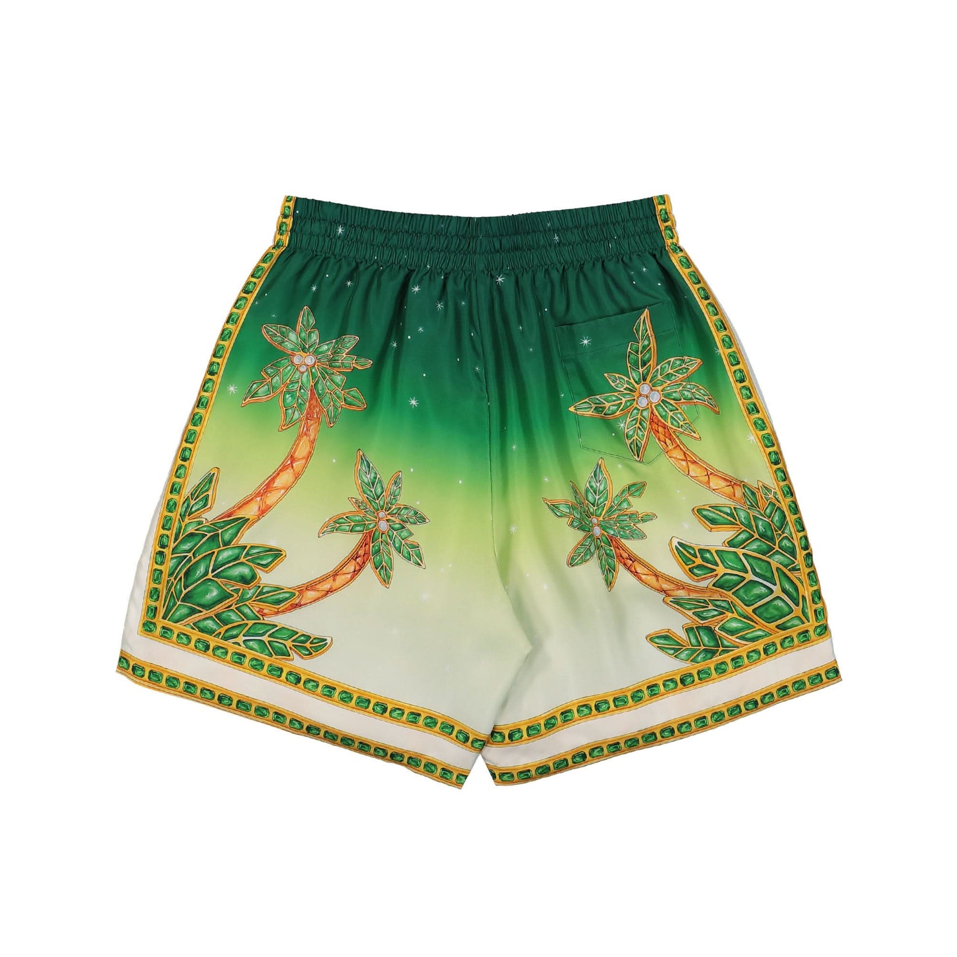 Casablanca Silk Shorts With Drawstrings Multicolor Detail view 2 | Gate