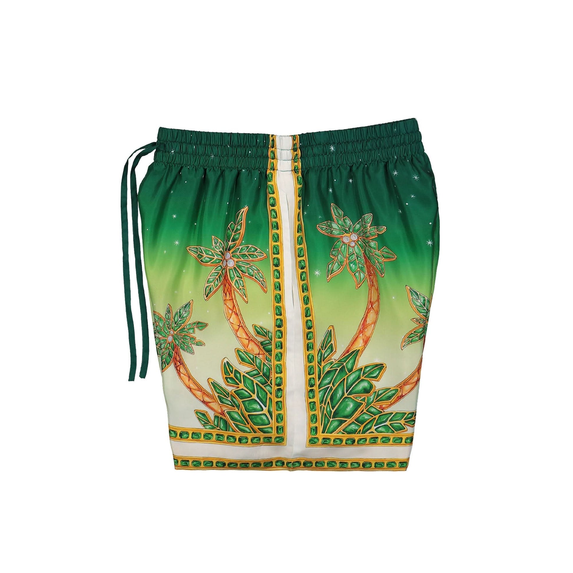 Casablanca Silk Shorts With Drawstrings Multicolor Detail view 3 | Gate