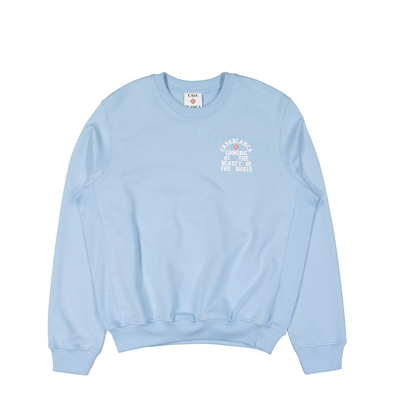 Casablanca Looking at the Beauty of the World Sweatshirt Blue Detail view 1 | Gate