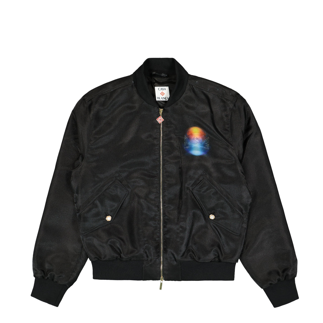Casablanca Organza Bomber Black Detail view 1 | Gate