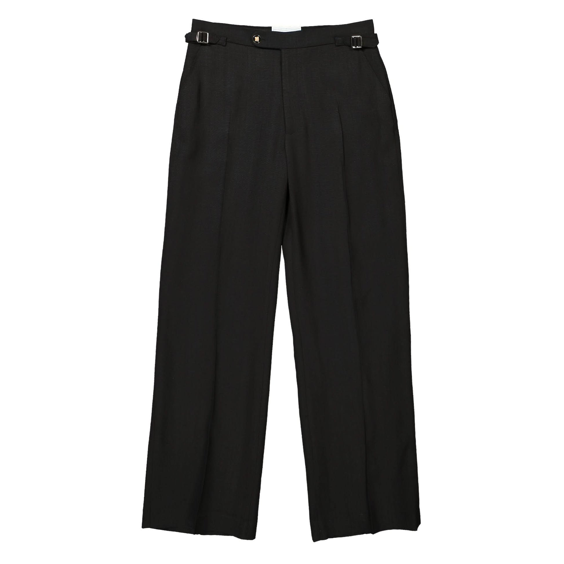 Casablanca Straight Leg Trouser With Side Adjusters Black Detail view 1 | Gate