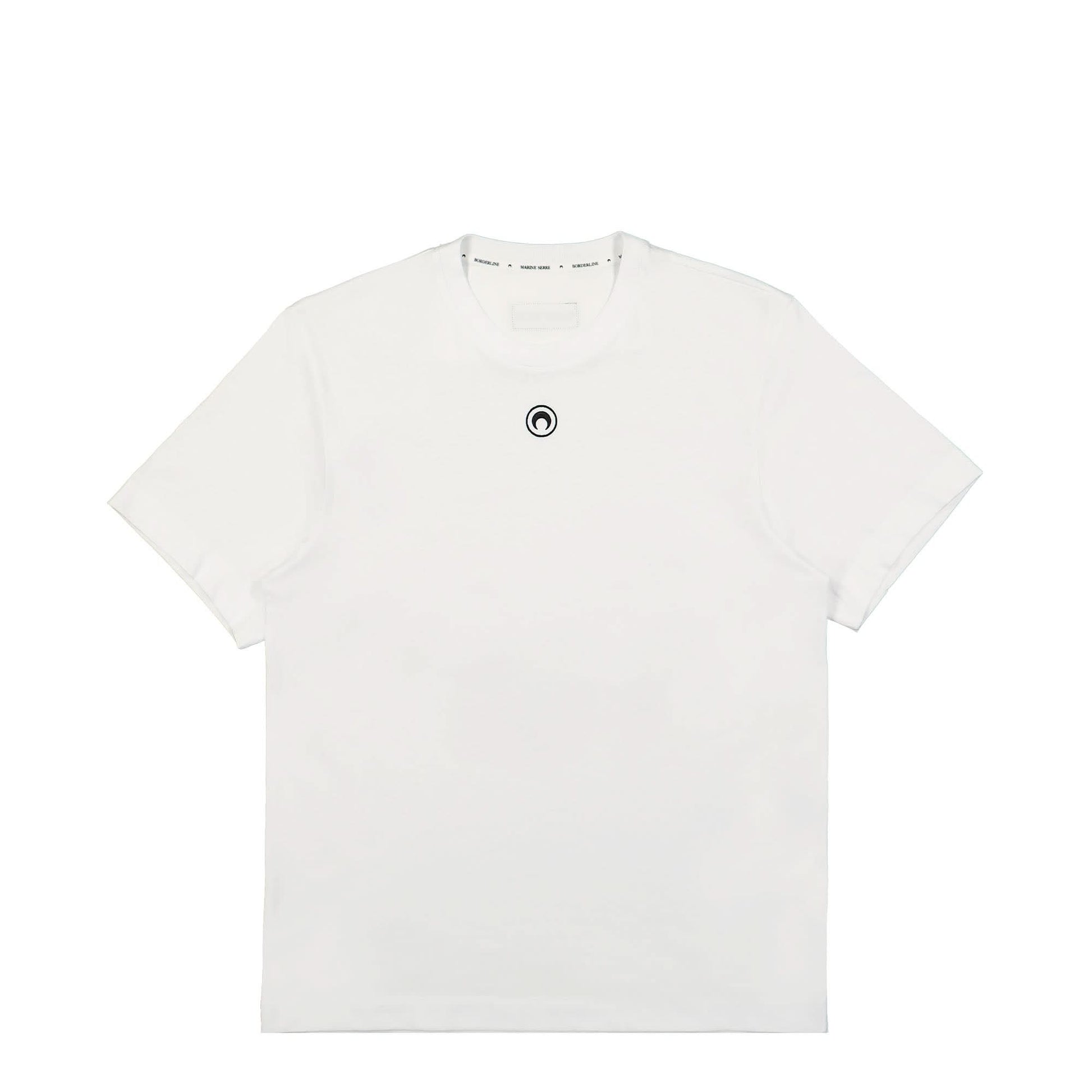 Marine Serre Organic Cotton T-Shirt White Detail view 1 | Gate