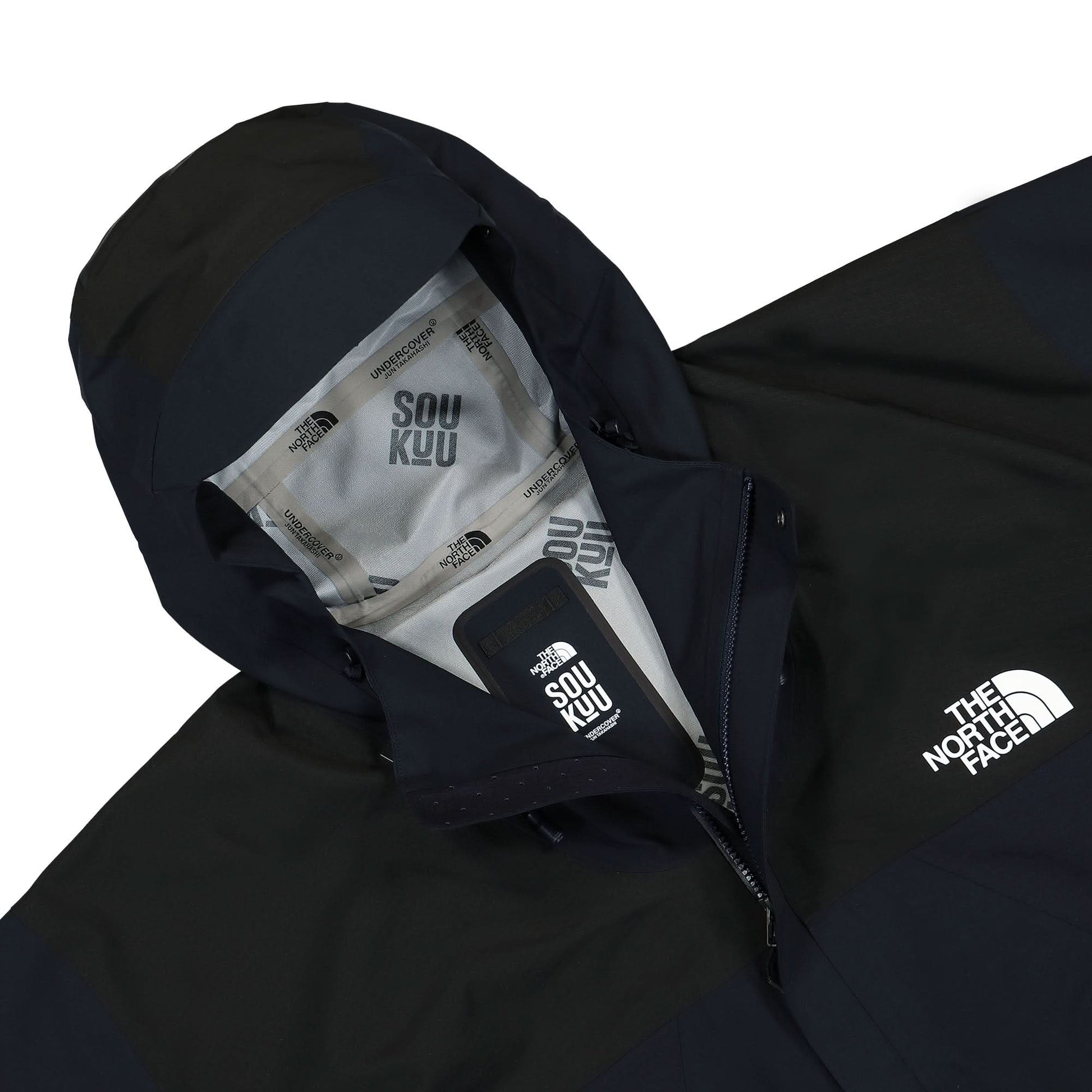 Undercover Geodesic Shell Jacket Black Detail view 3 | Gate