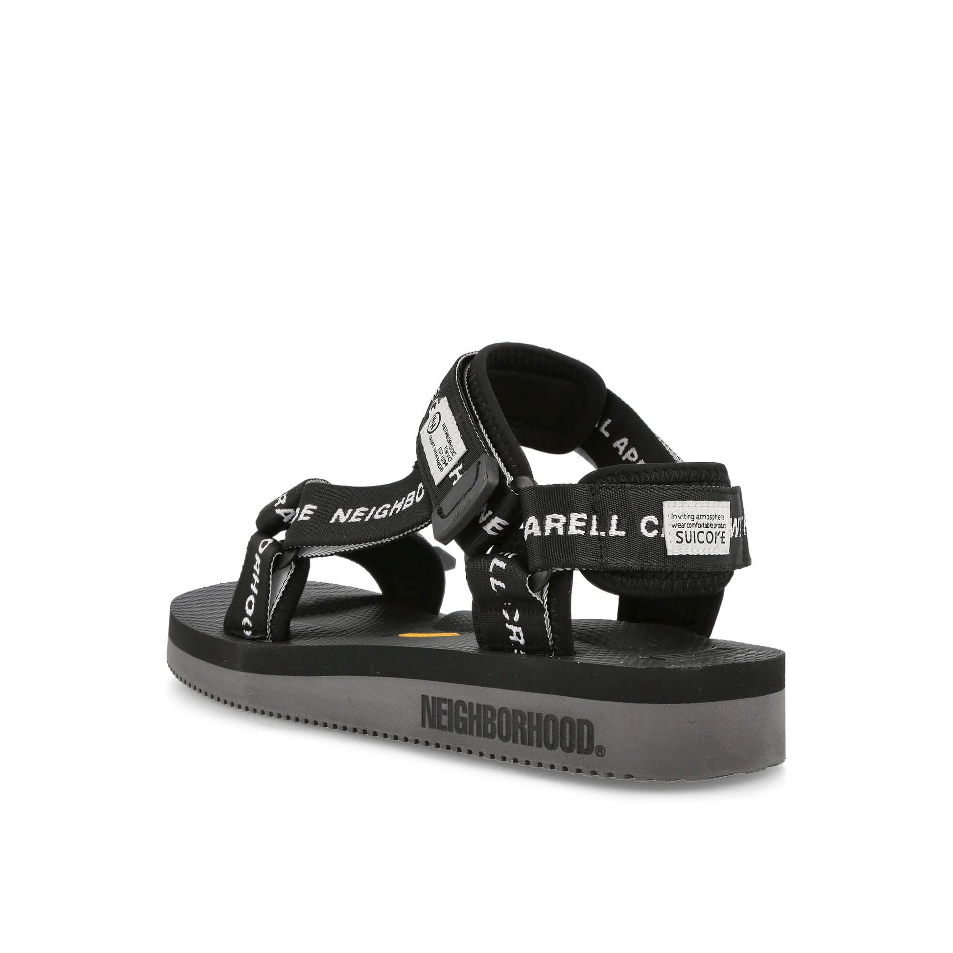 Suicoke NR-Sandal Thongs Black Sandals Detail view 3 | Gate
