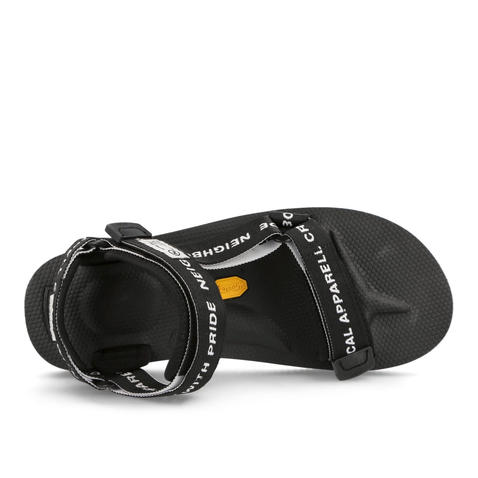 Suicoke NR-Sandal Thongs Black Sandals Detail view 5 | Gate