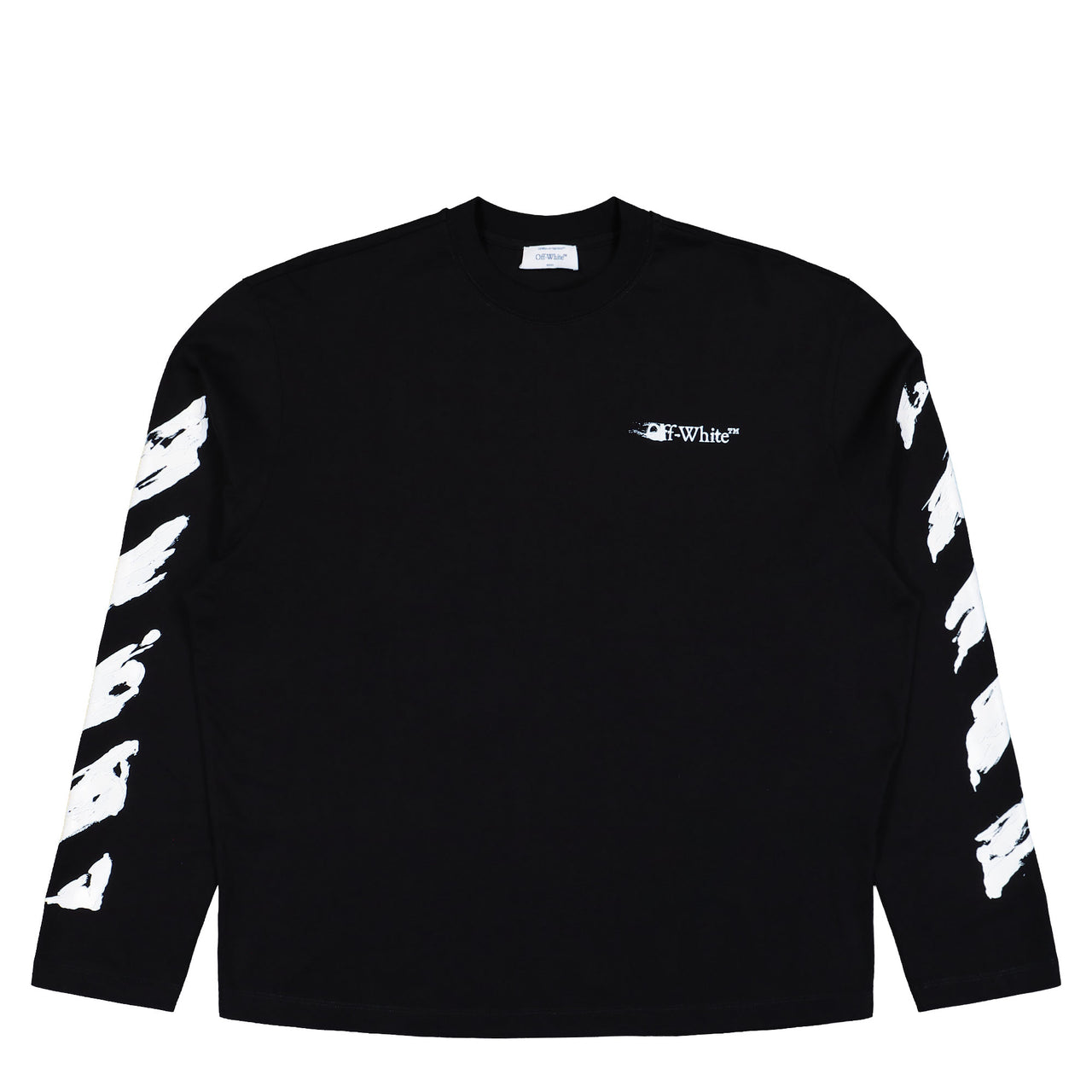 Off-White Ink Arrow 90s Skate L/S Tee Black - White Longsleeves OMAB09CF25JER0031001 Detail View 1 | GATE