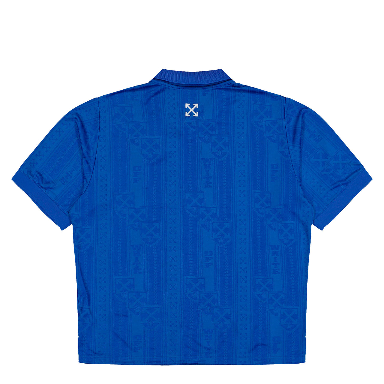 Off-White Lion Nation Soccer S/S Top Navy Blue - White Tops OMAD00CF25JER0044601 Detail View 1 | GATE