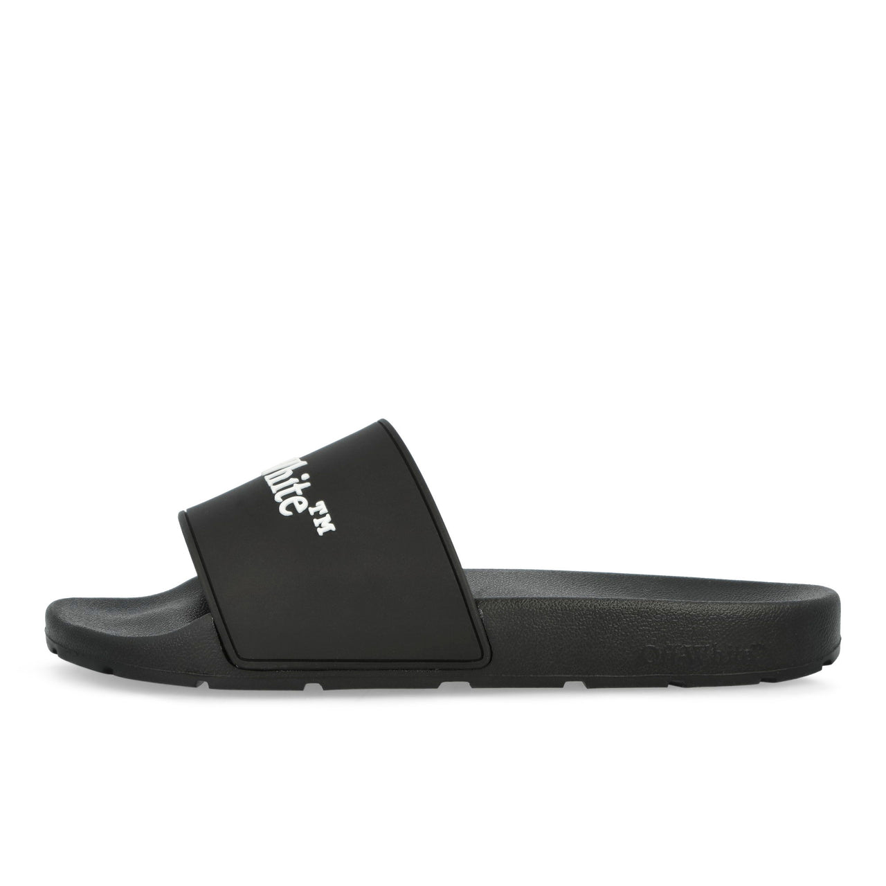 Off-White Bookish Sliders Black - White Slides OMIU002C99MAT0021001 Detail View 1 | GATE
