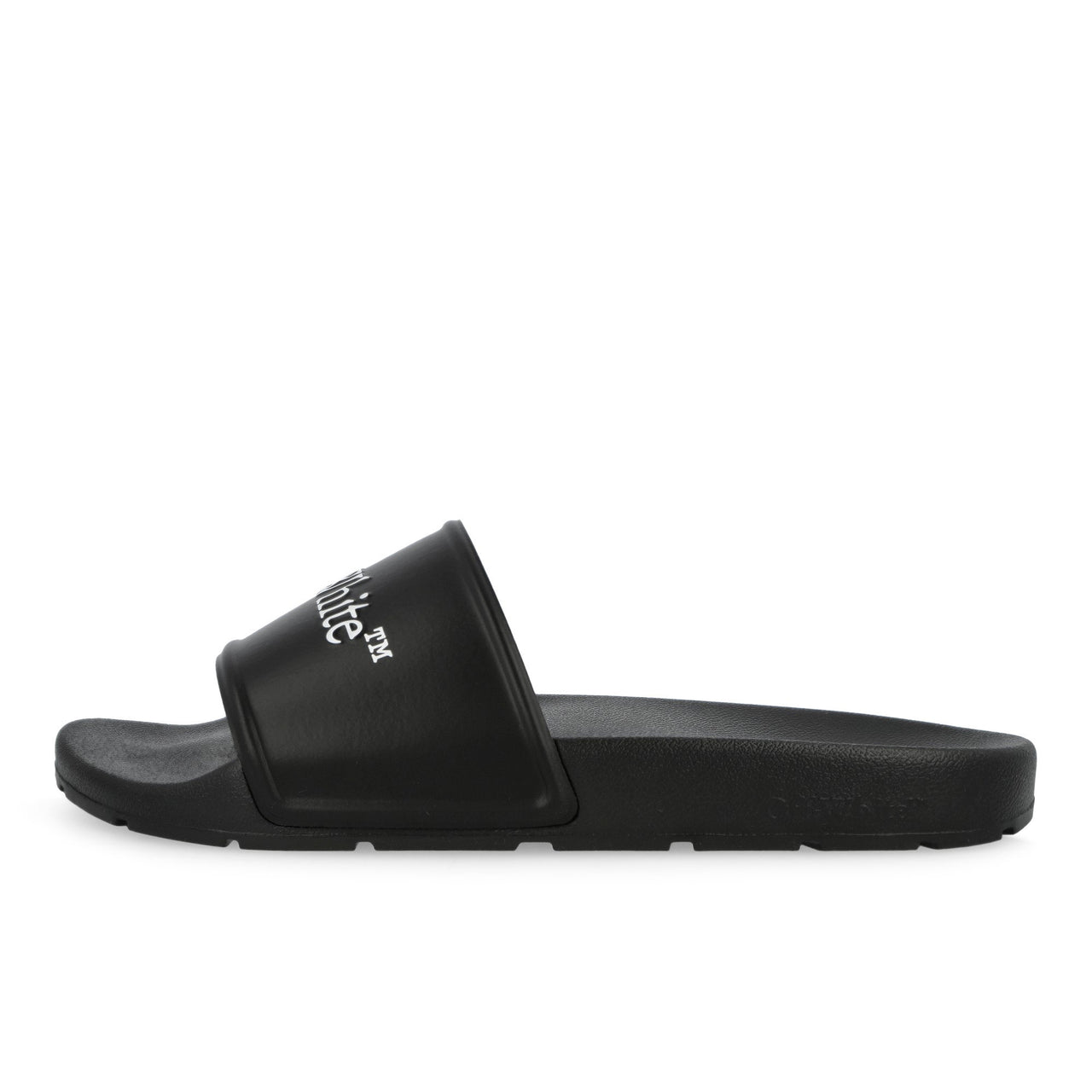 Off-White Bookish Sliders Black / White Slides OMIU002S26MAT0021001 Detail View 1 | GATE