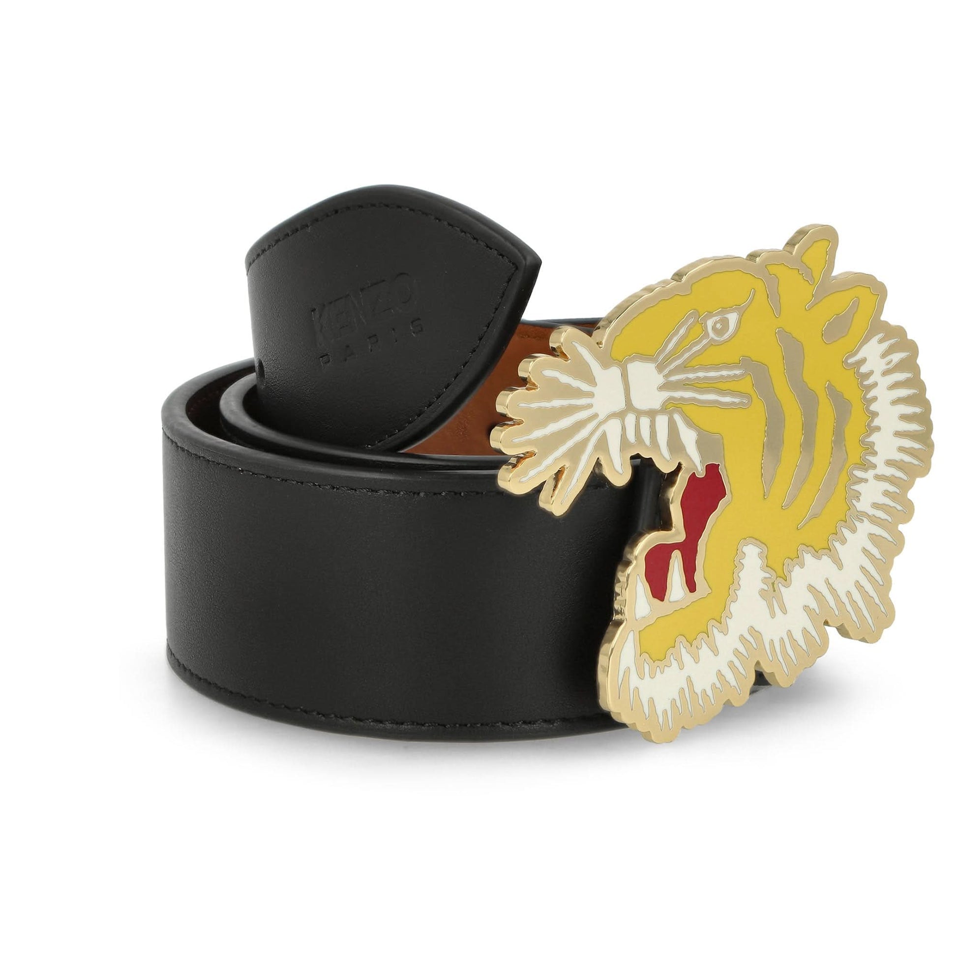 KENZO Large Reversible Belt Black Detail view 2 | Gate