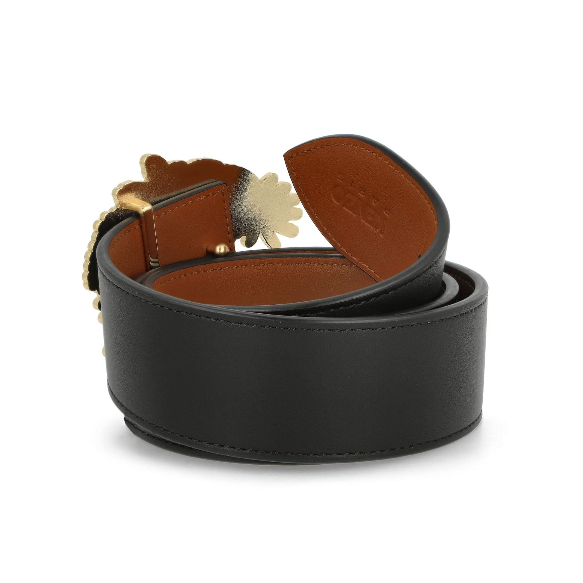 KENZO Large Reversible Belt Black Detail view 4 | Gate