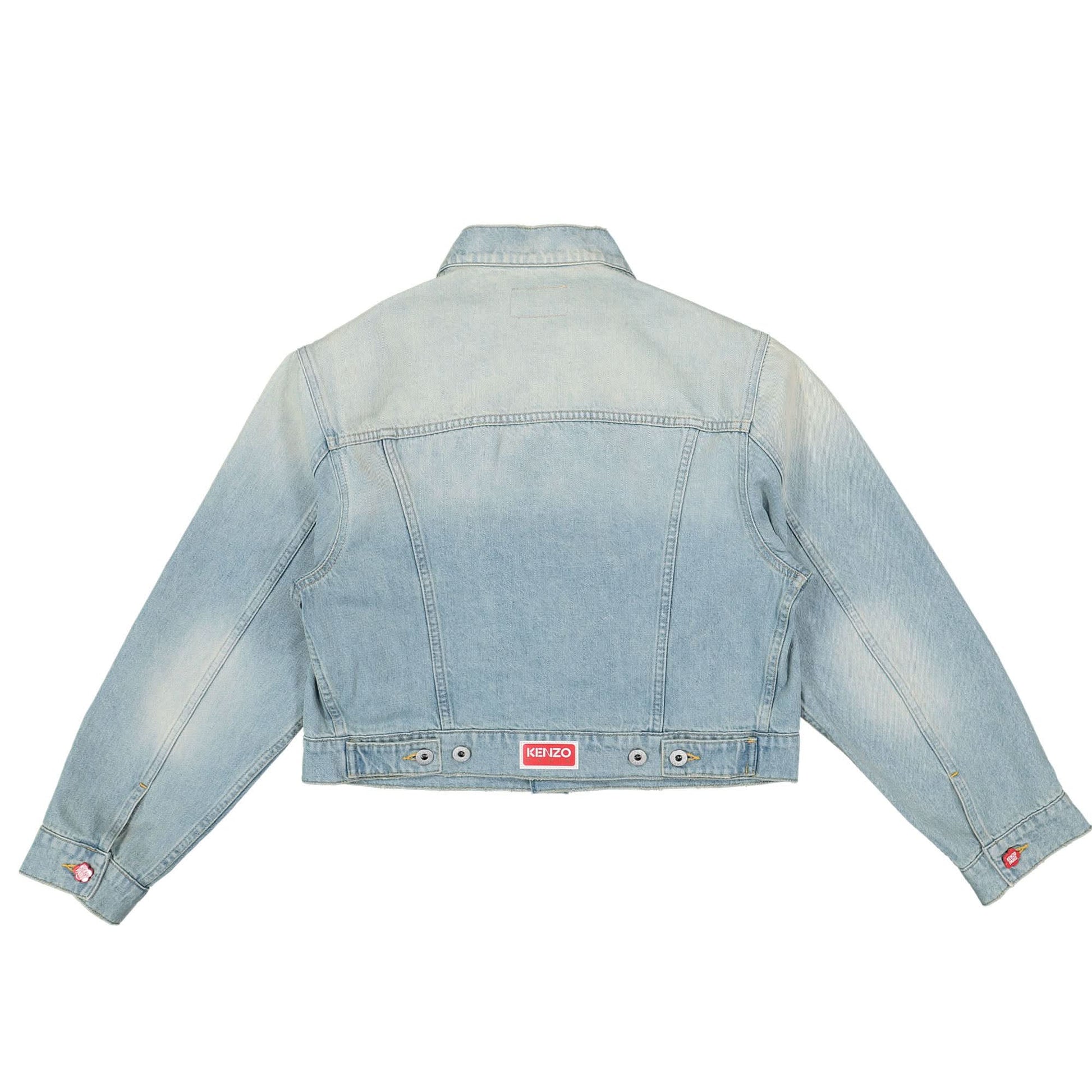 KENZO Kimono Denim Jacket Blue Detail view 2 | Gate