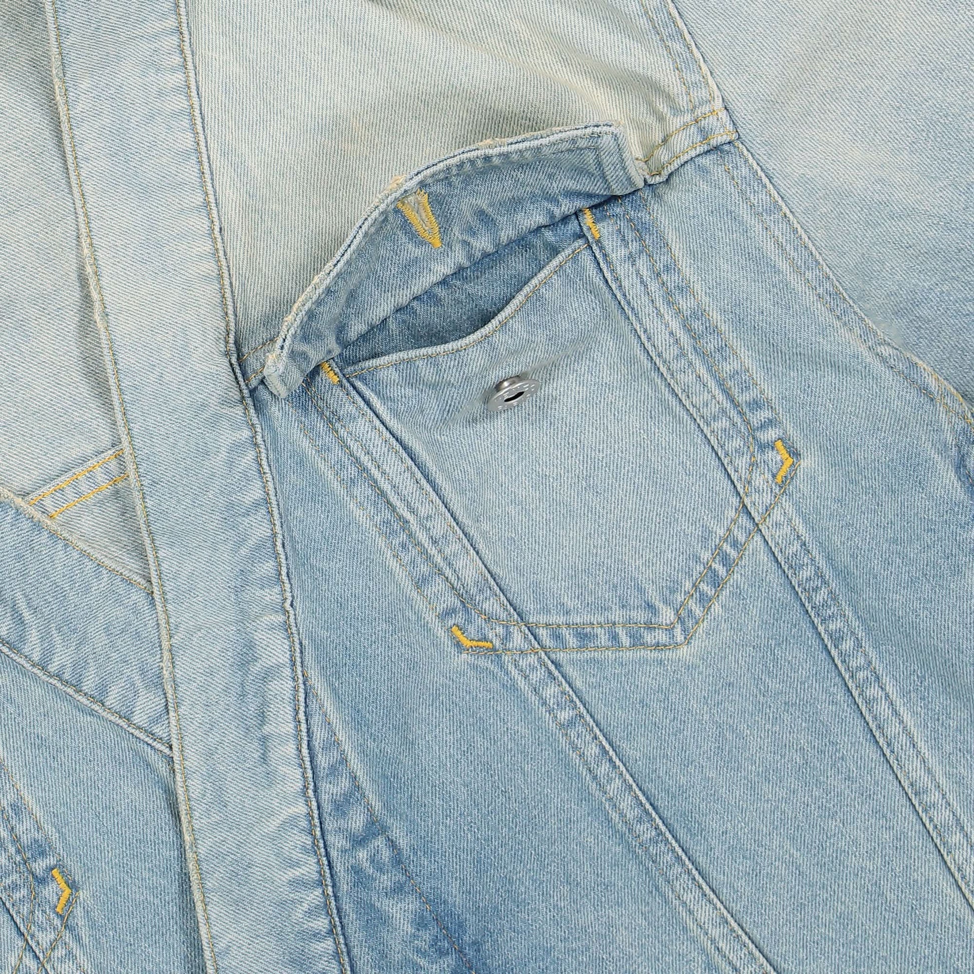 KENZO Kimono Denim Jacket Blue Detail view 4 | Gate