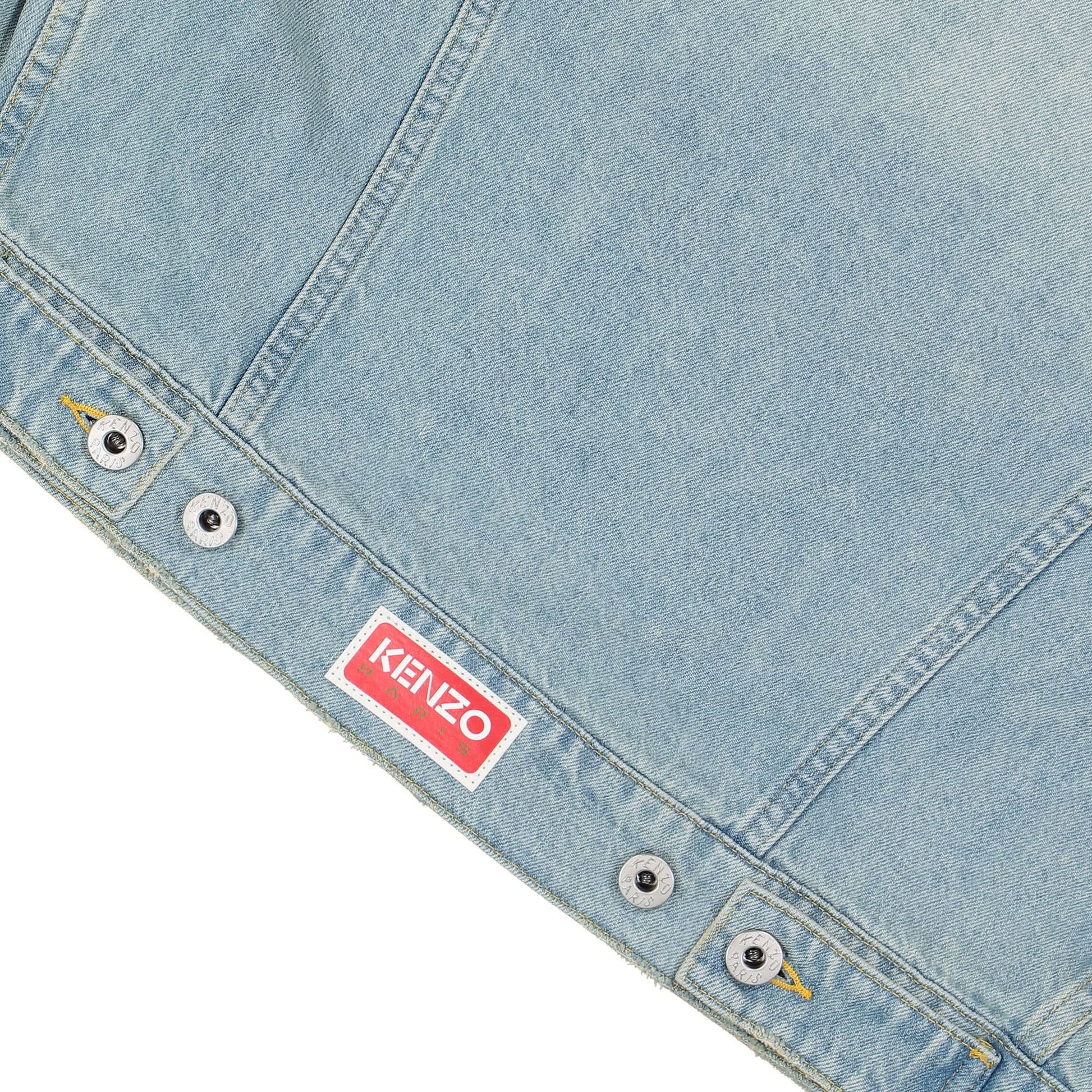 KENZO Kimono Denim Jacket Blue Detail view 5 | Gate