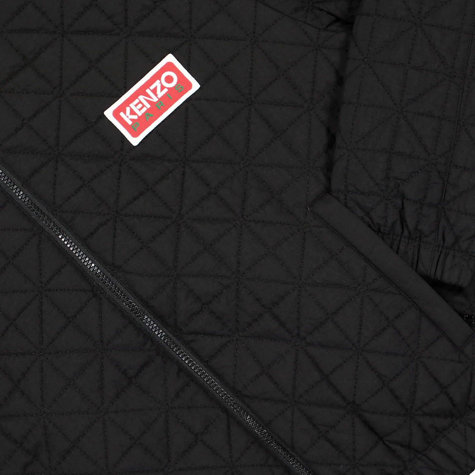 KENZO Sashiko Stitch Down Jacket Black Detail view 4 | Gate