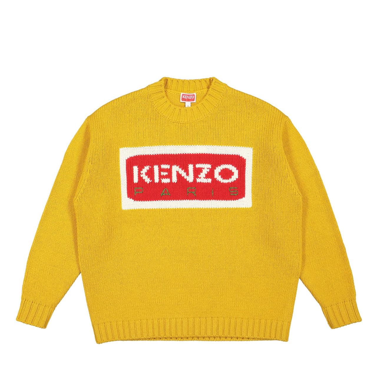 KENZO Knitted Jumper Yellow Detail view 1 | Gate