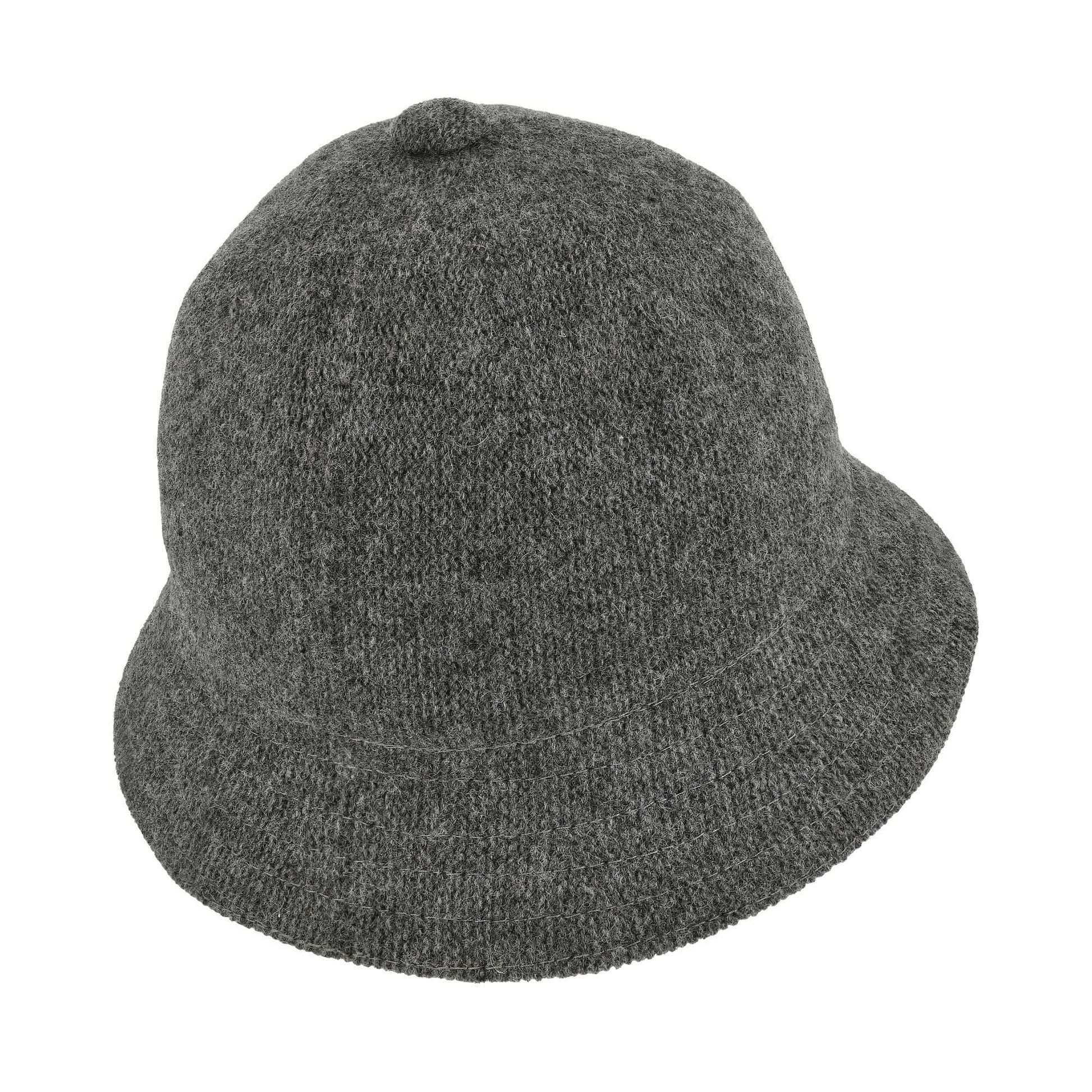 KENZO Logo Print Bucket Hat Grey Detail view 5 | Gate