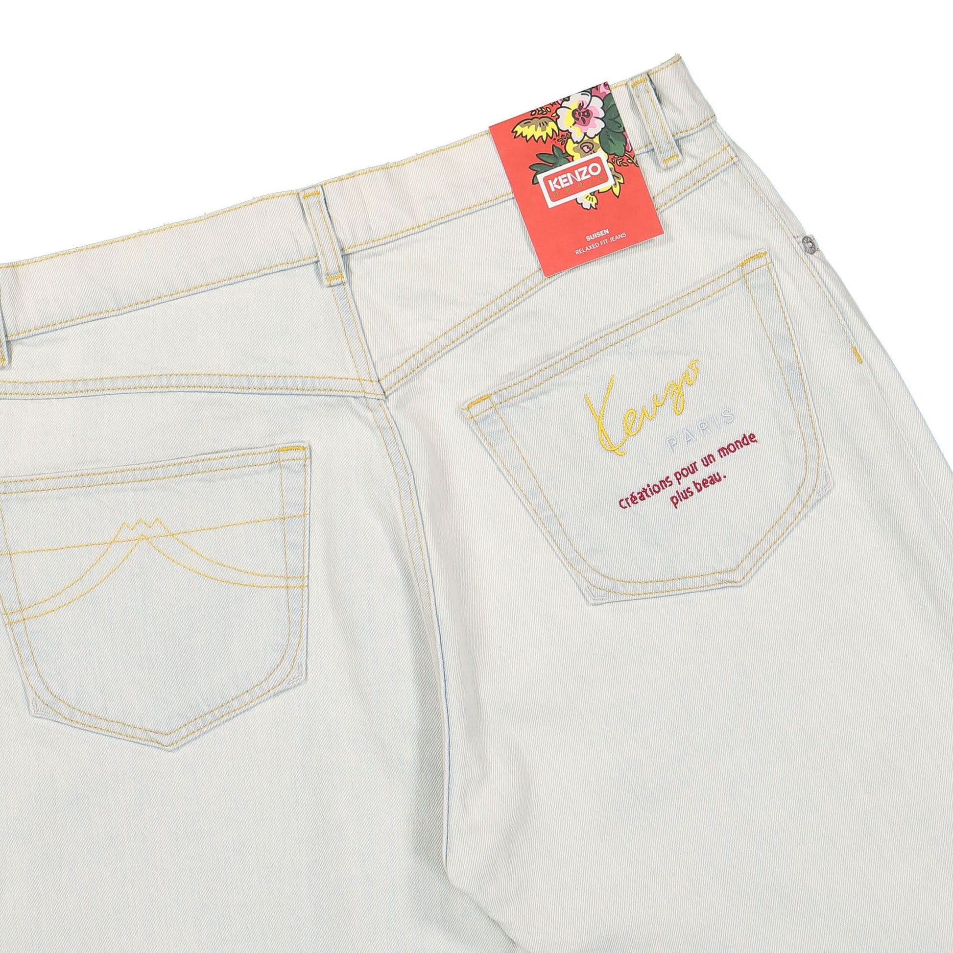 KENZO Denim Pants Blue Detail view 6 | Gate