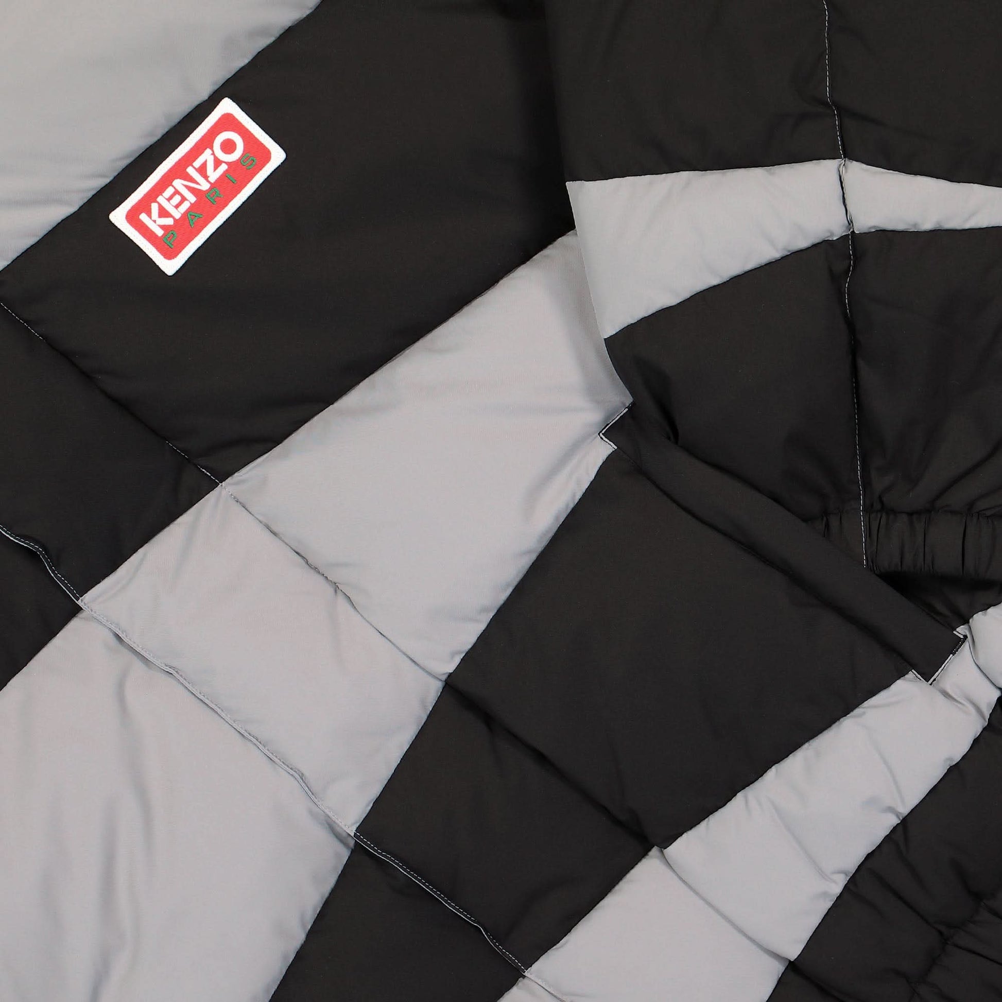 KENZO Dazzle Stripe Down Jacket Black,Grey Detail view 4 | Gate