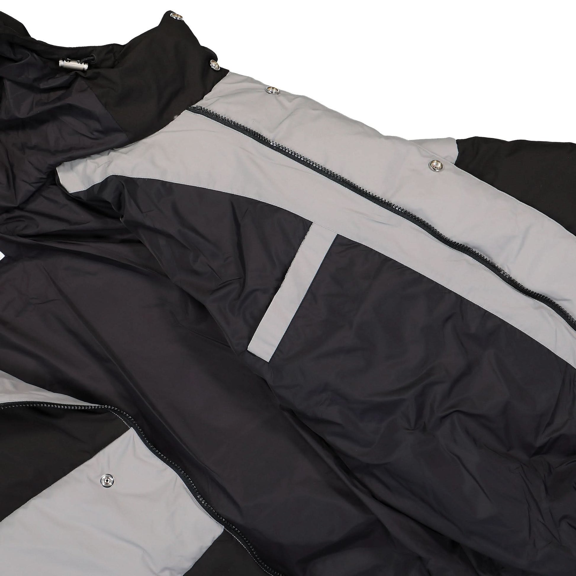 KENZO Dazzle Stripe Down Jacket Black,Grey Detail view 5 | Gate
