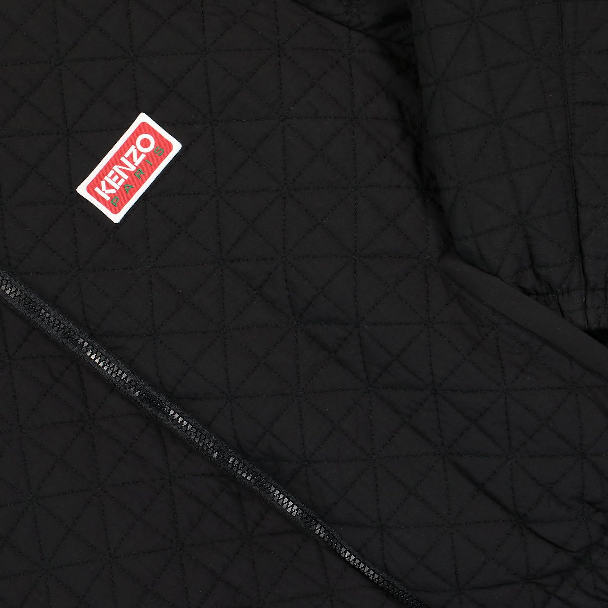 KENZO Sashiko Stitch Down Jacket Black Detail view 6 | Gate