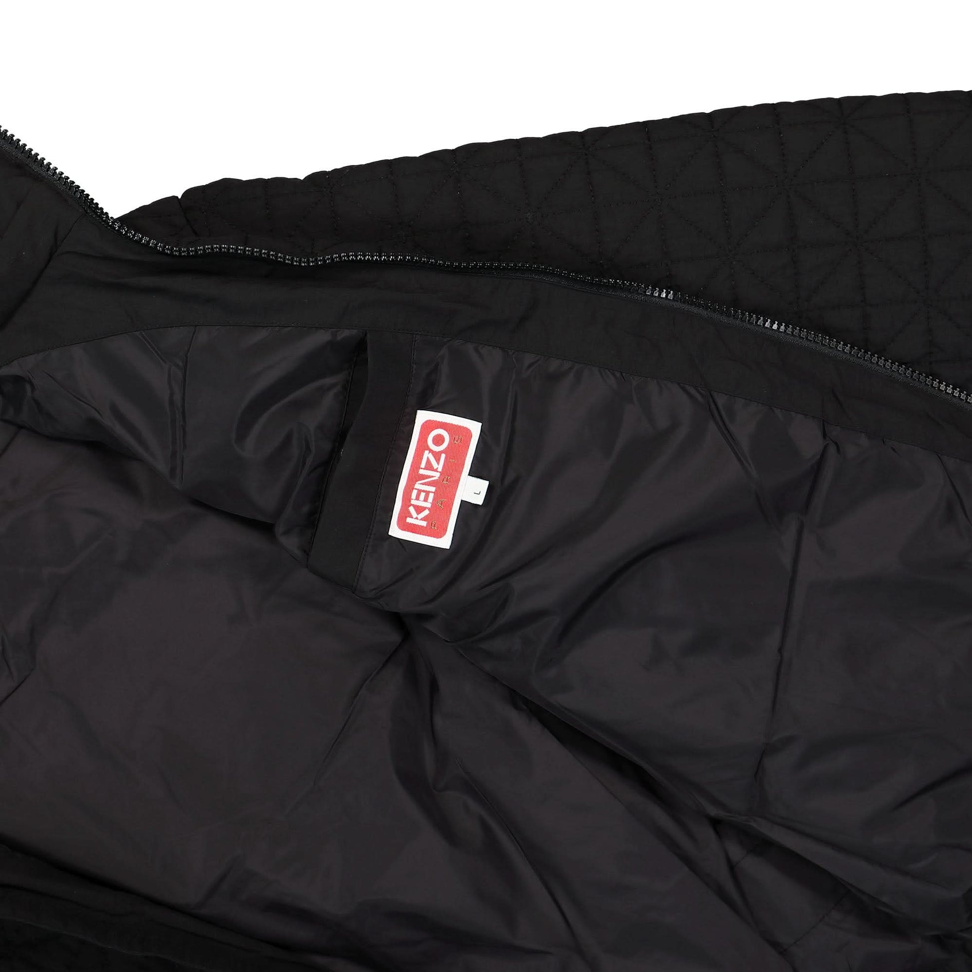 KENZO Sashiko Stitch Down Jacket Black Detail view 5 | Gate