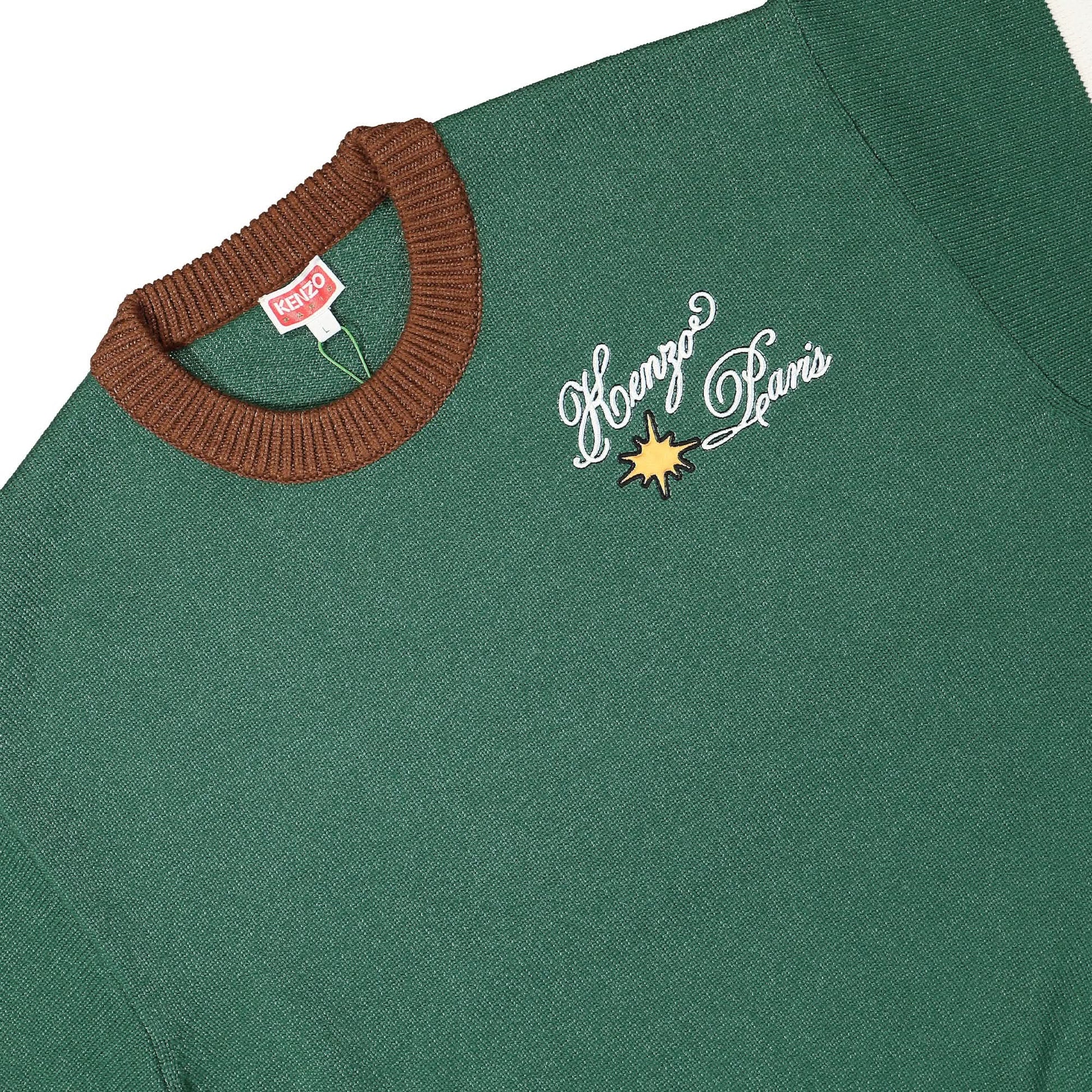 KENZO KENZO Paris Embroidered Jumper Grey Detail view 3 | Gate