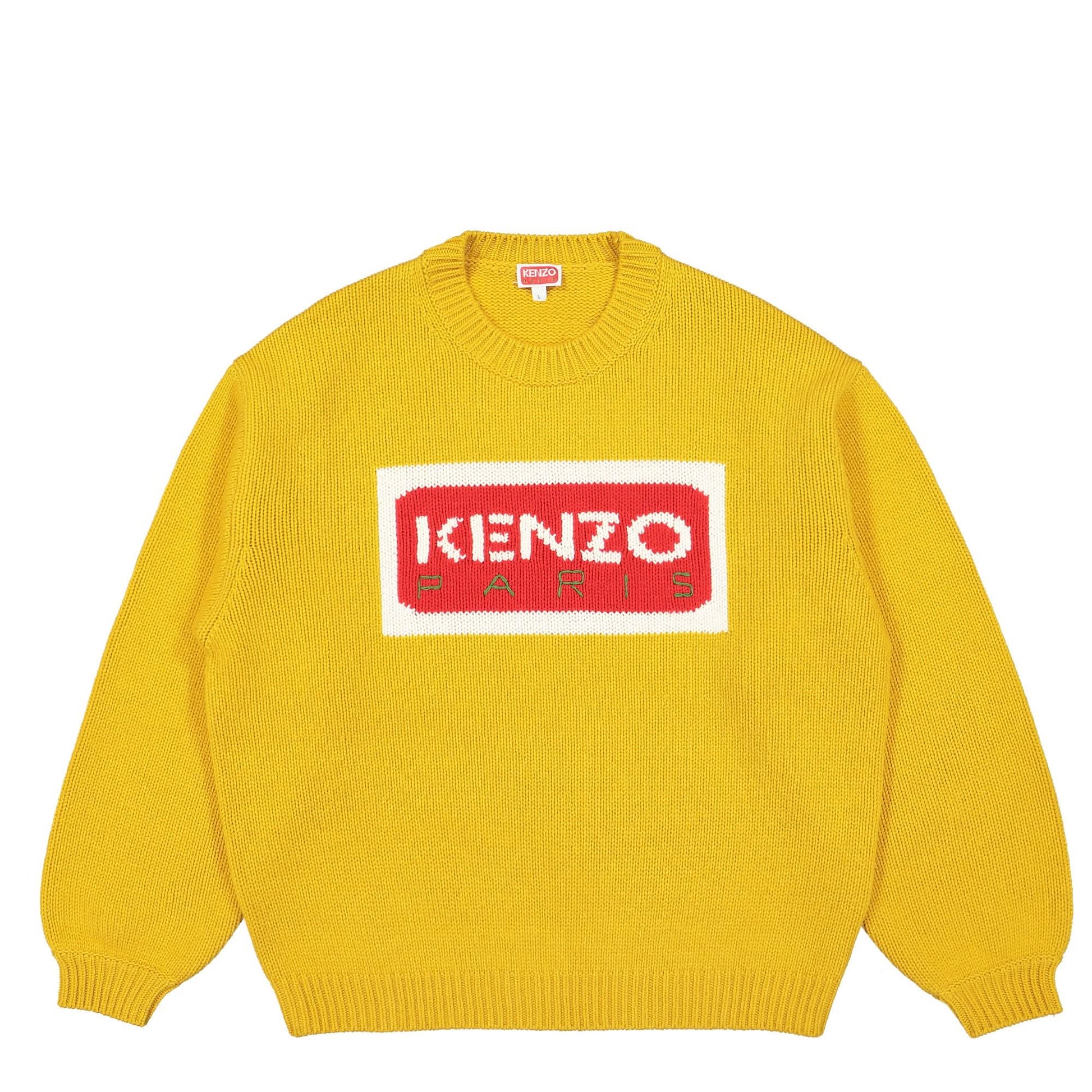 KENZO Knitted Jumper Yellow Detail view 1 | Gate