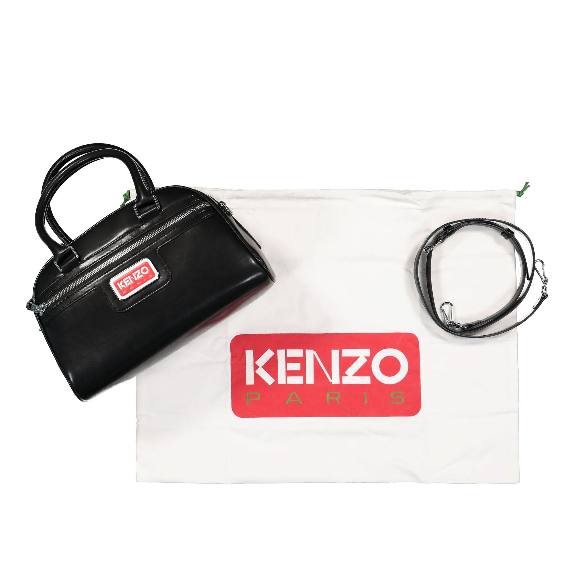 KENZO Mini Sports Bag Black Detail view 8 | Gate