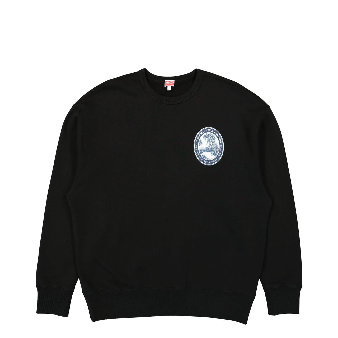 KENZO Tiger Patch Sweat Black Detail view 1 | Gate